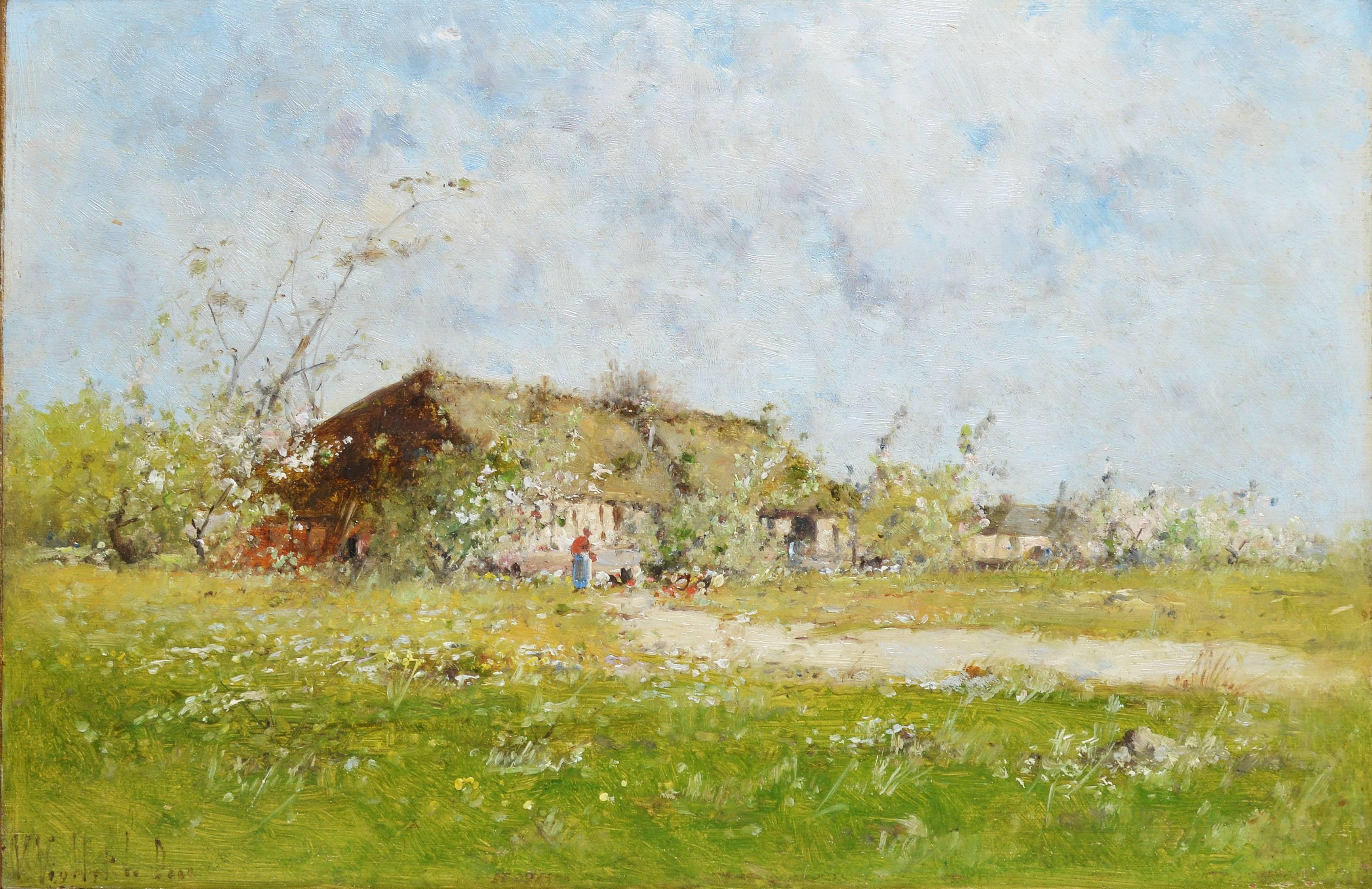 Barbizon Landscape with a Farm by Victor Viollet-le-Duc 3
