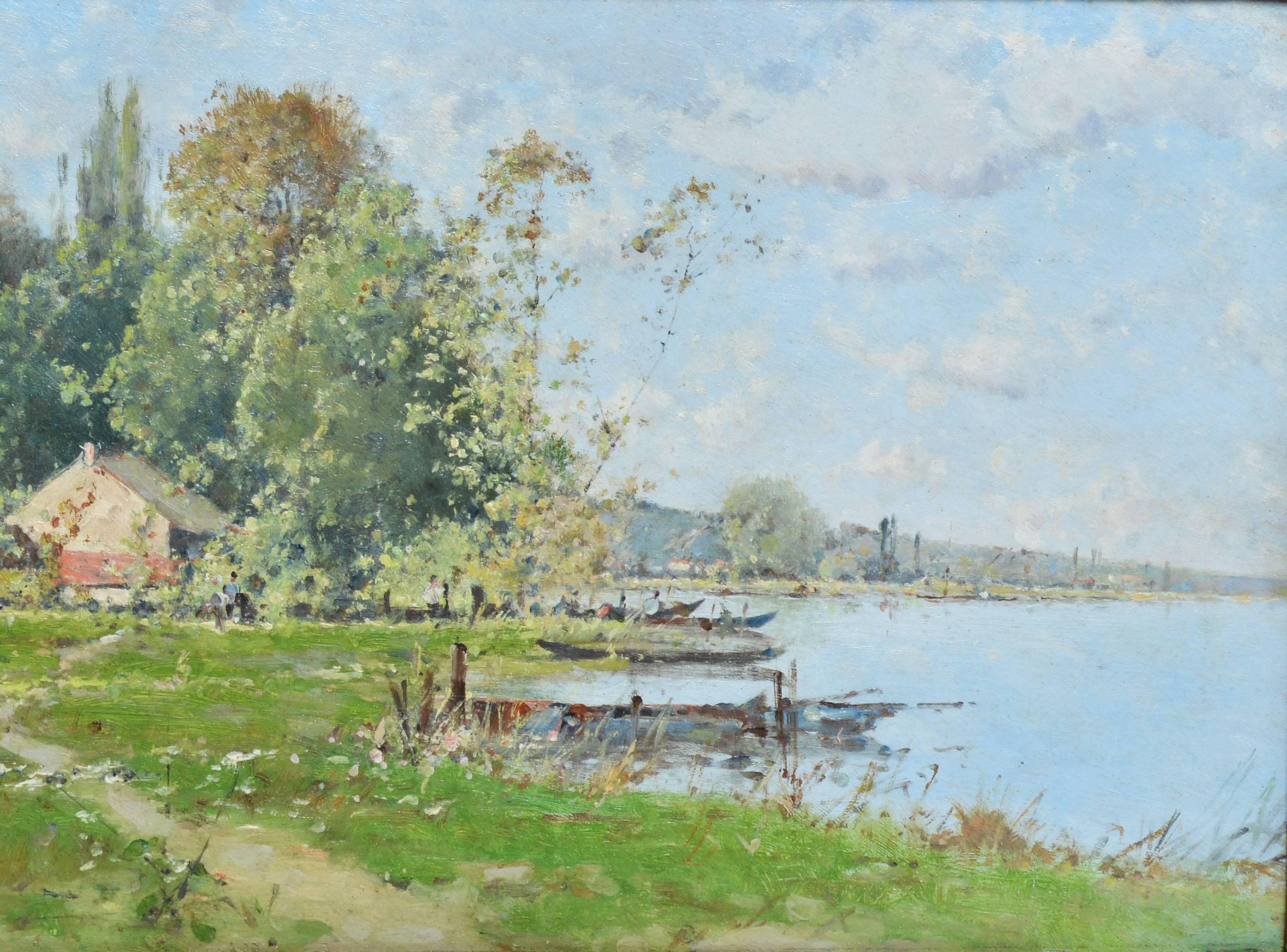 Lakeside Barbizon Landscape by Victor Viollet-le-Duc 3