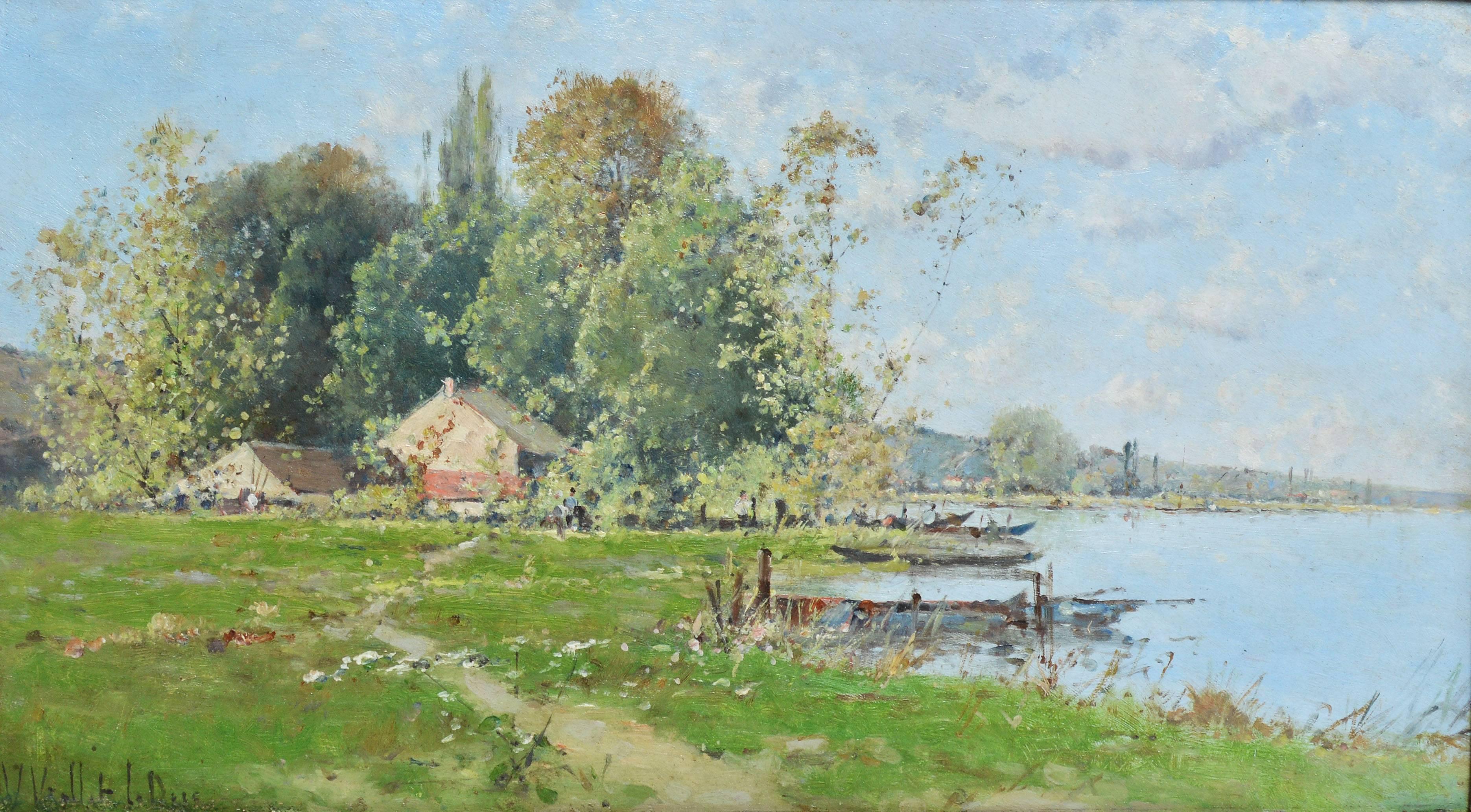 Lakeside Barbizon Landscape by Victor Viollet-le-Duc 2