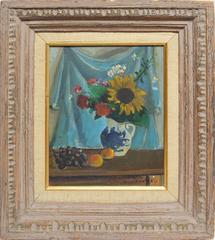 Impressionist Sun Flower Still Life by Nicolai Cikovsky