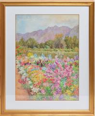 Impressionist Mountain View with Wild Flowers by Elizabeth Drake 