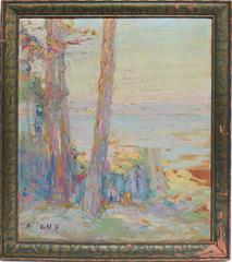 American Impressionist Mountain Overlook