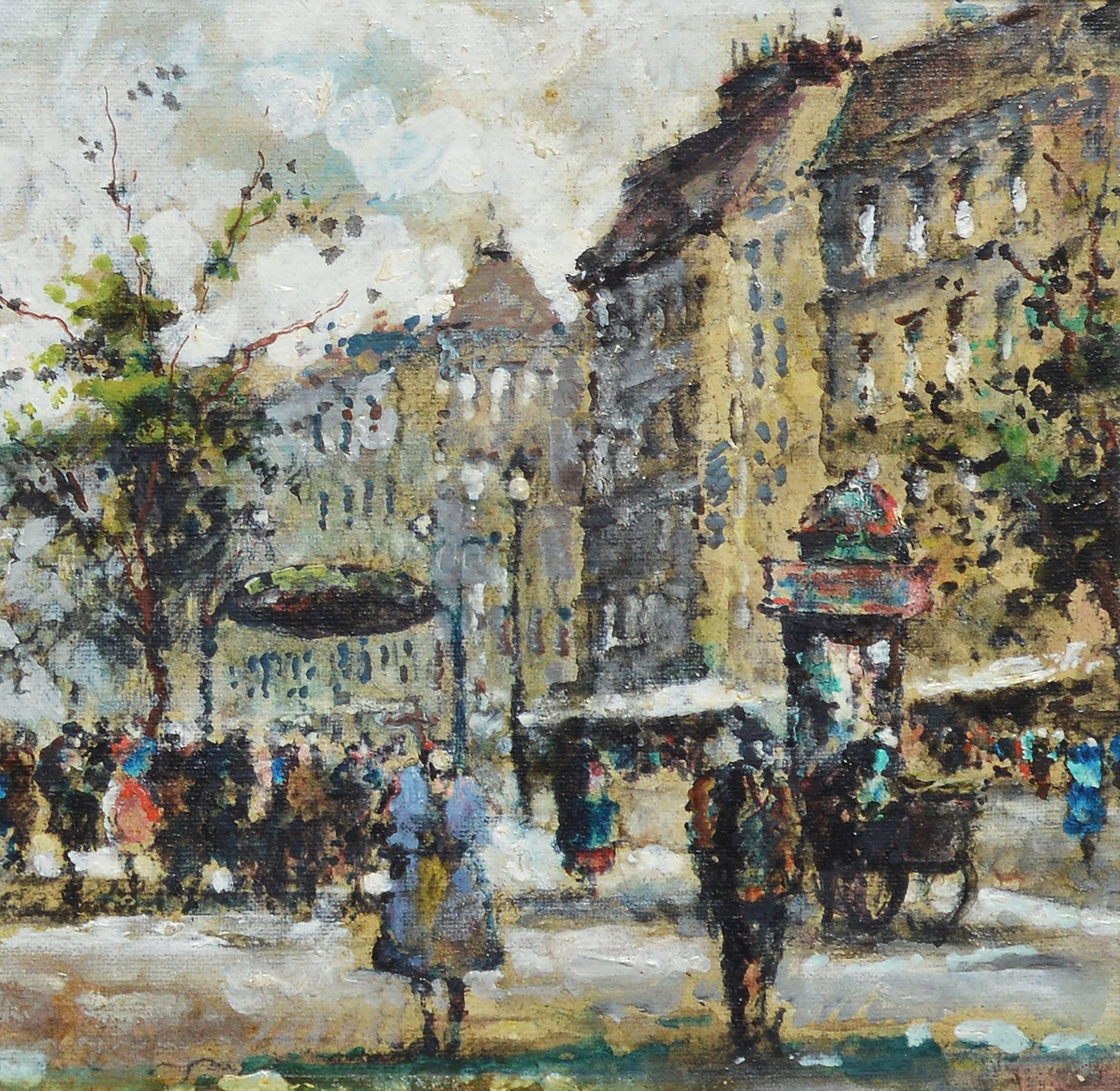 Paris School Impressionist Street view of Montparnasse 1