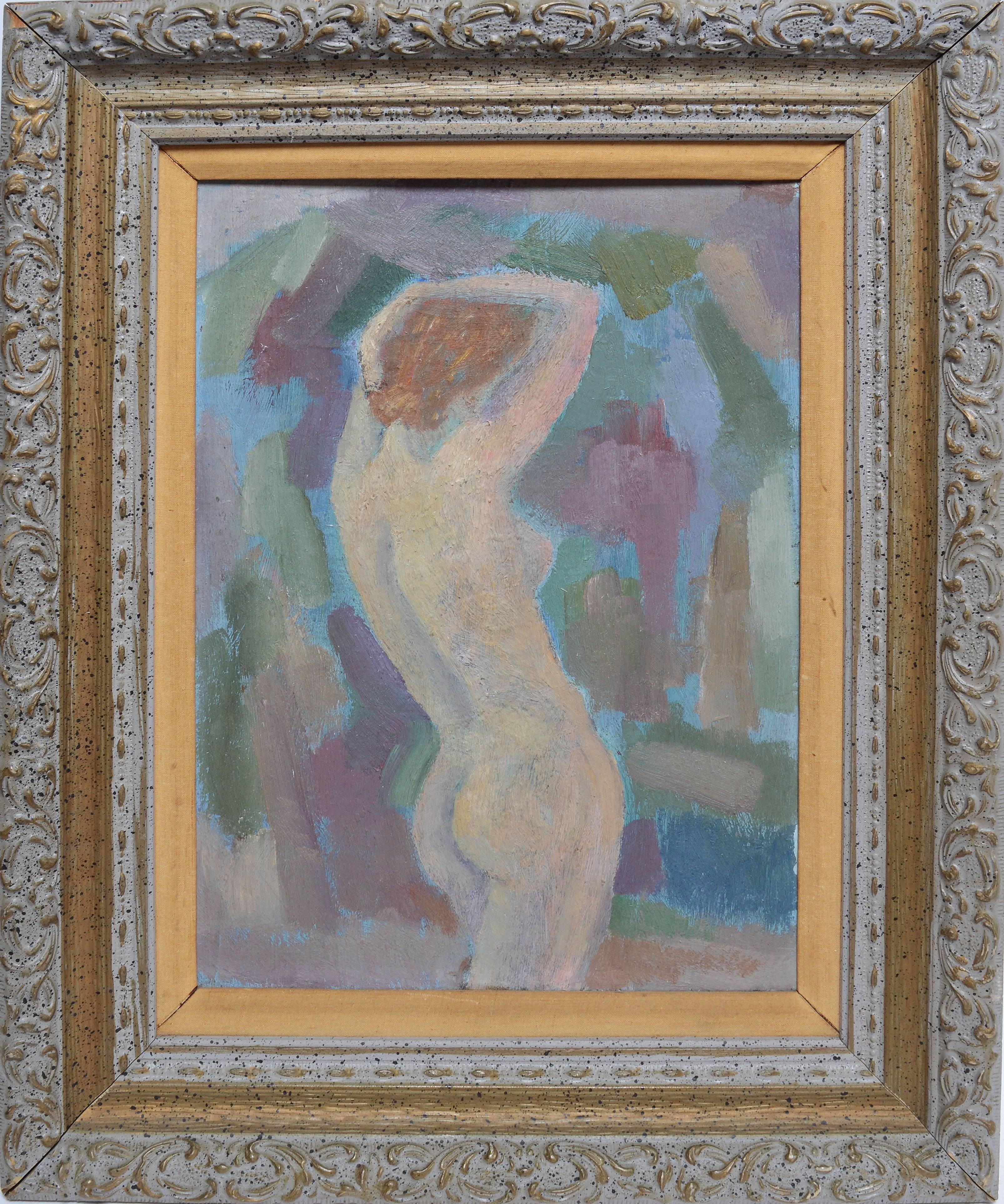 Unknown Nude Painting - Modernist Nude Portrait