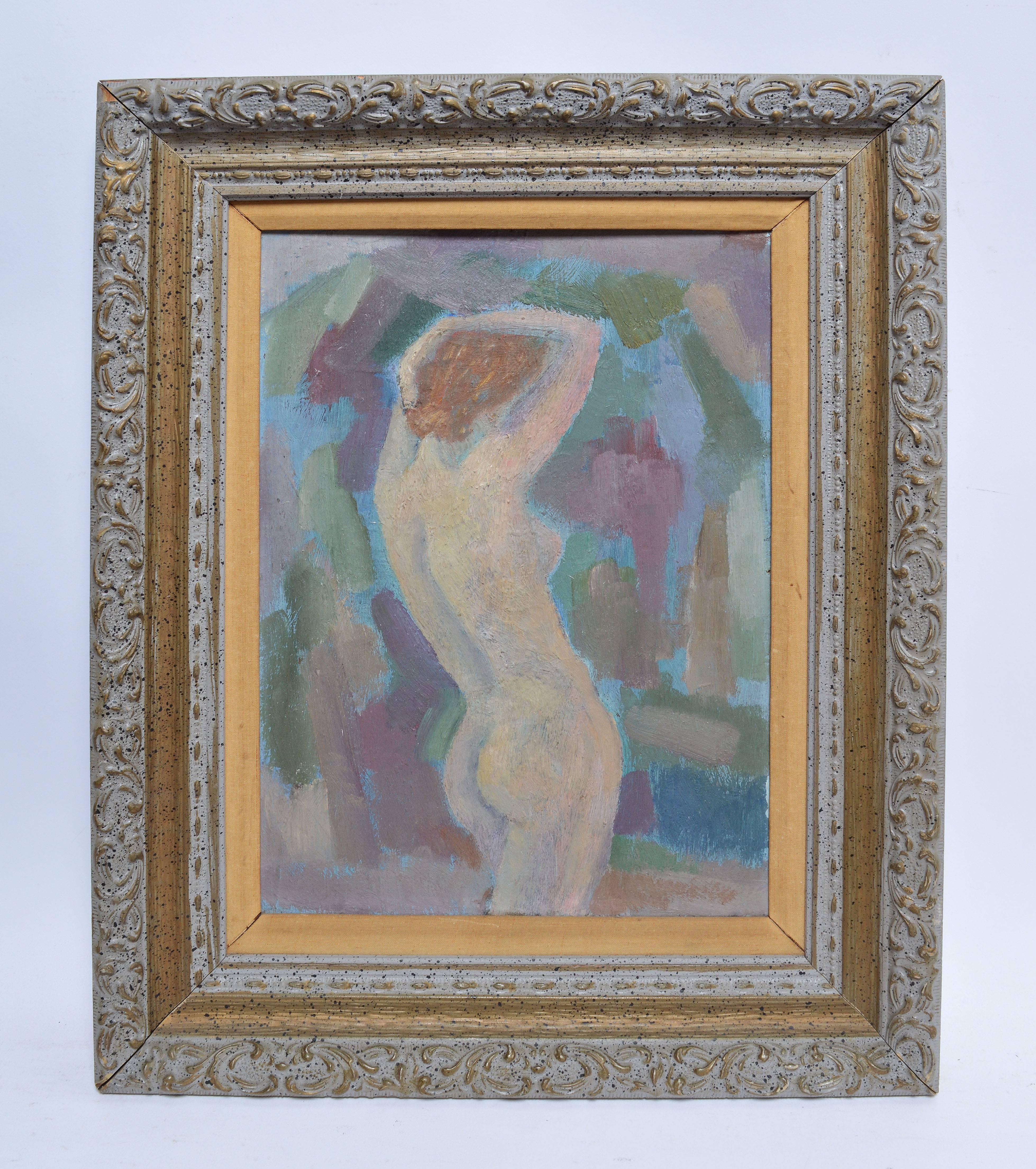 Modernist Nude Portrait - Painting by Unknown
