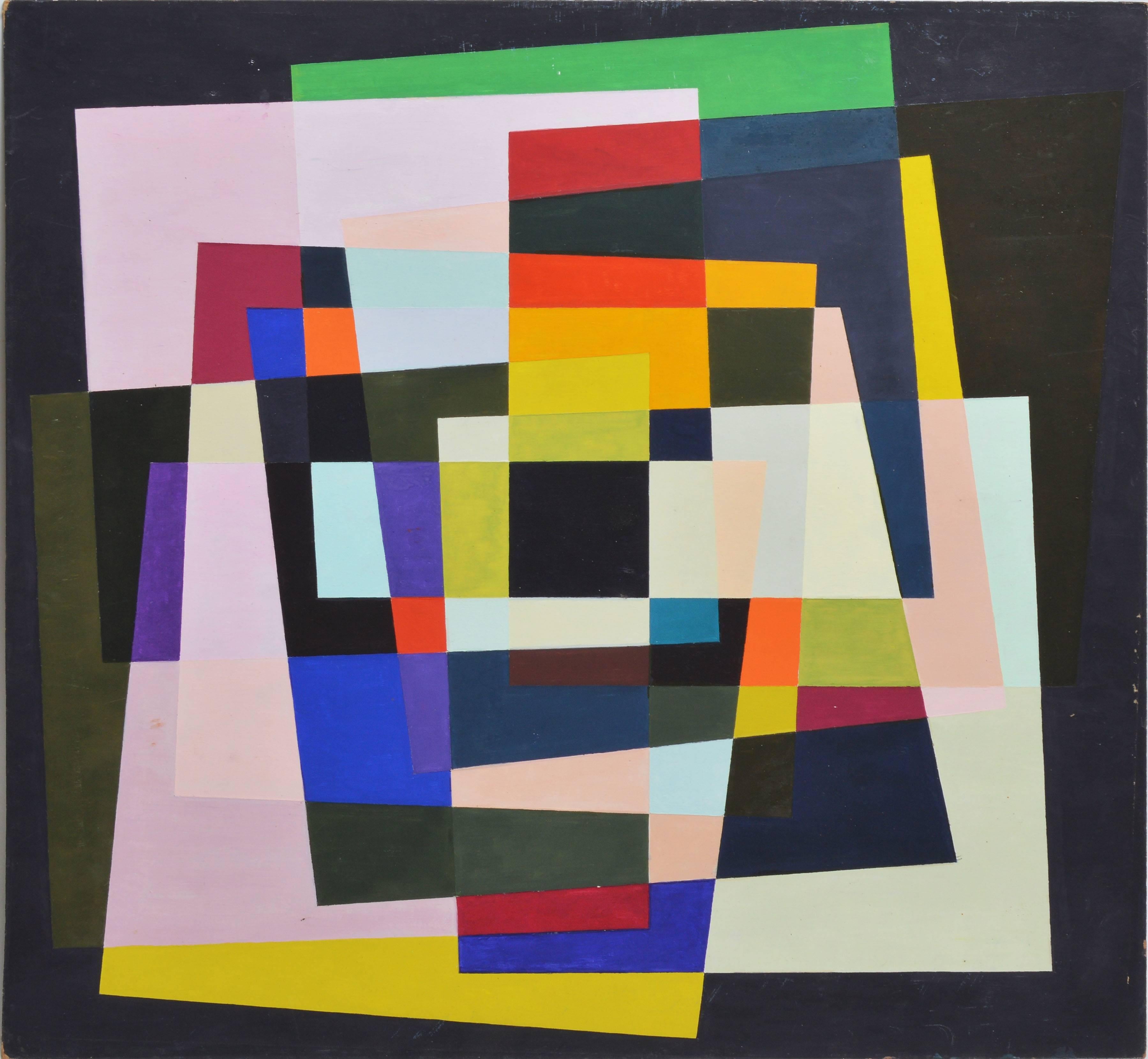 Mid Century Hard Edge Abstract 1