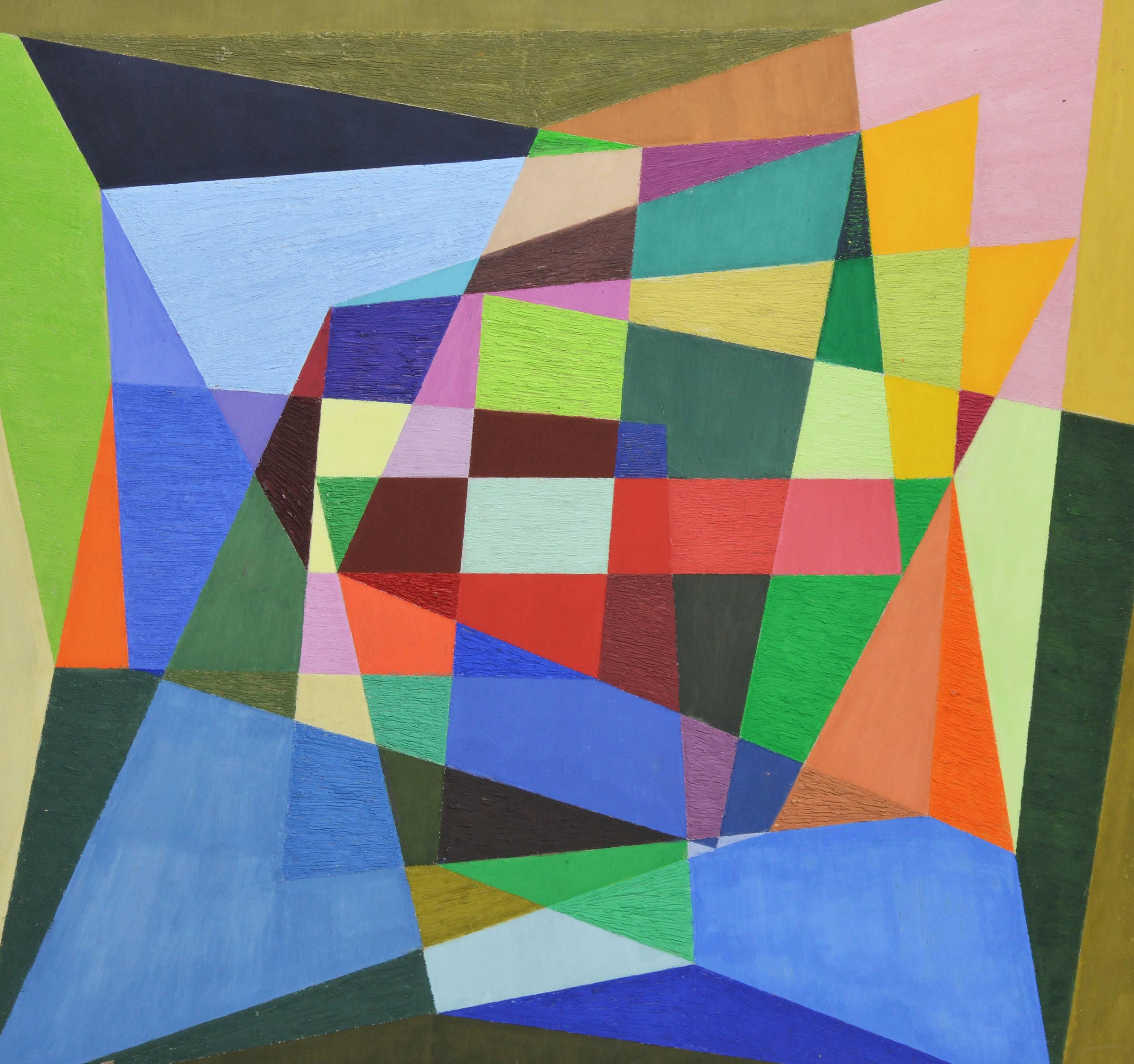 geometric oil painting