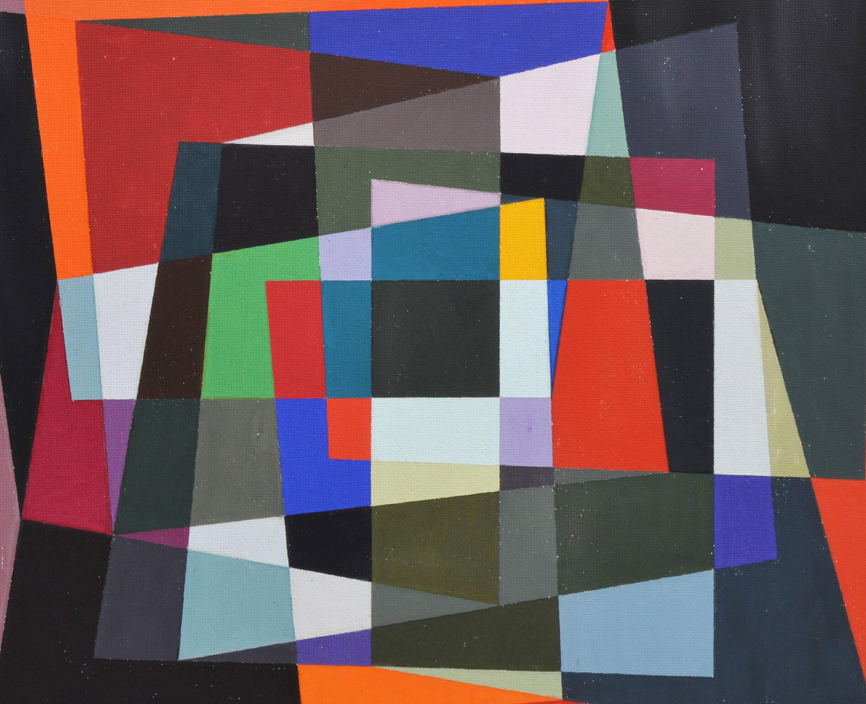 Mid Century Abstraction - Abstract Geometric Painting by Unknown