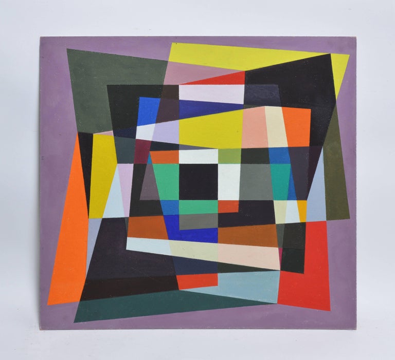 Unknown Mid Century Hard Edge Abstraction at 1stDibs