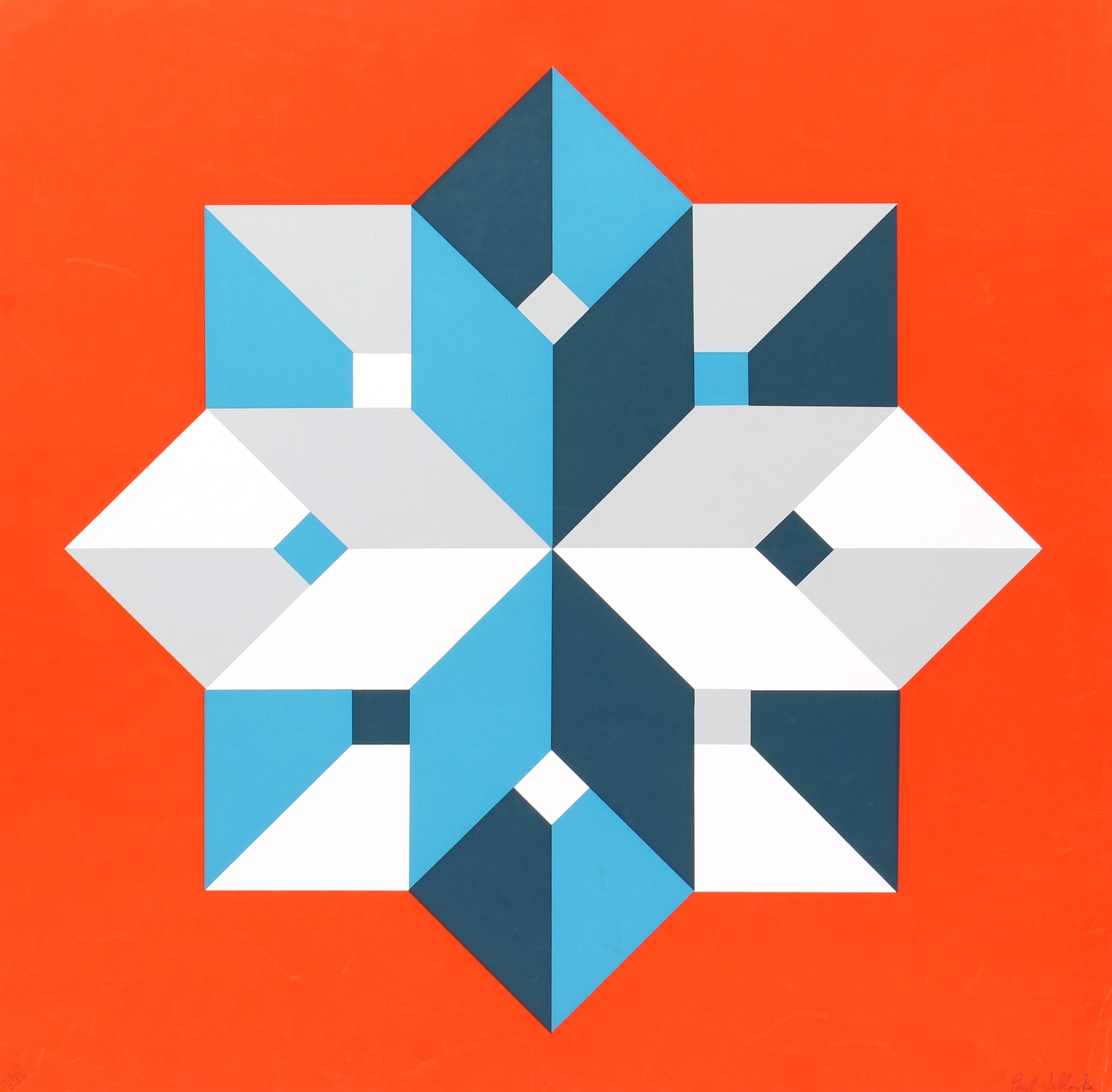 Paul Jablonka Abstract Print - Geometric Star