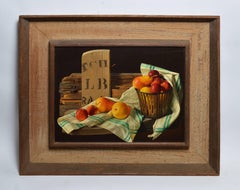 Trompe L'Oeil Fruit Still Life by Lodewijk Bruckman