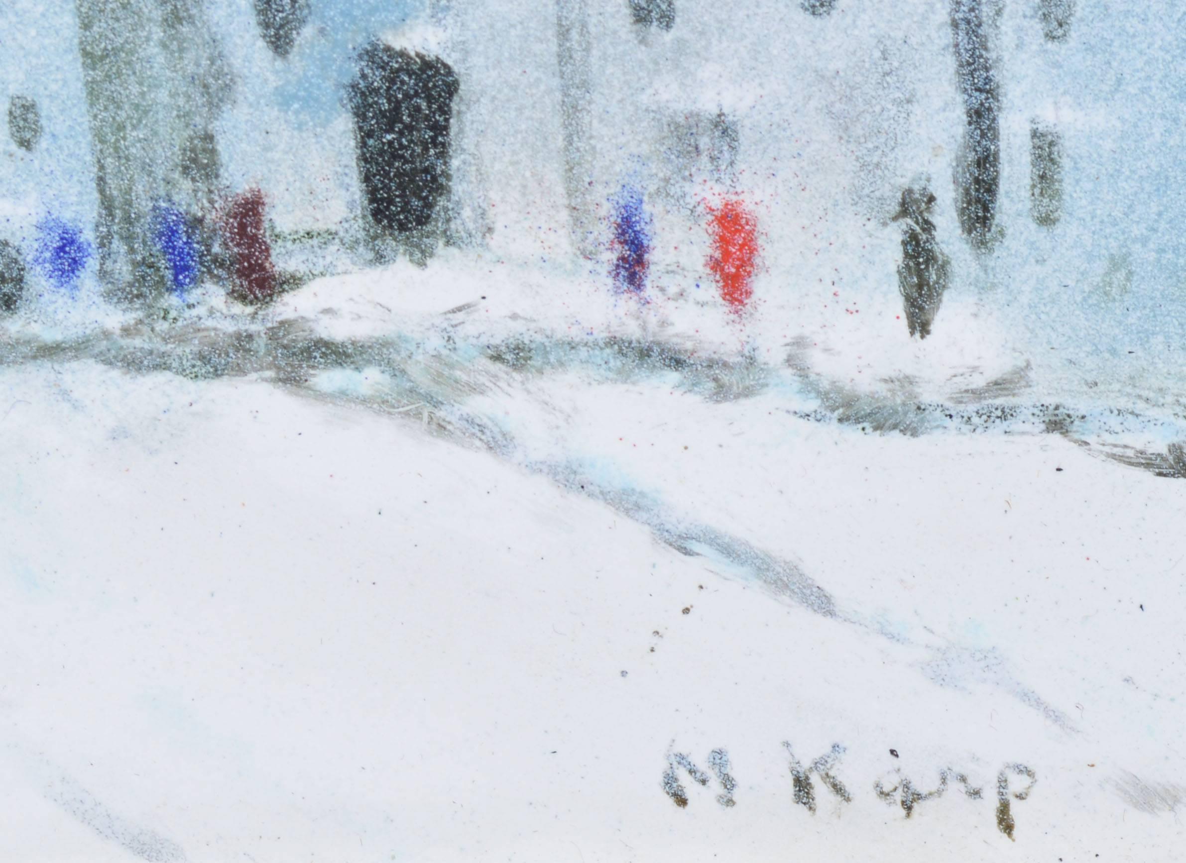 View of New York City in Winter with the Brooklyn Bridge by Max Karp 2
