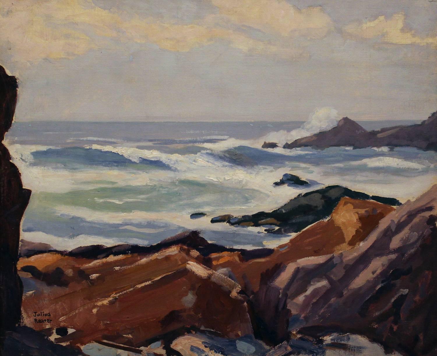 Julius Richter Landscape Painting - Seascape