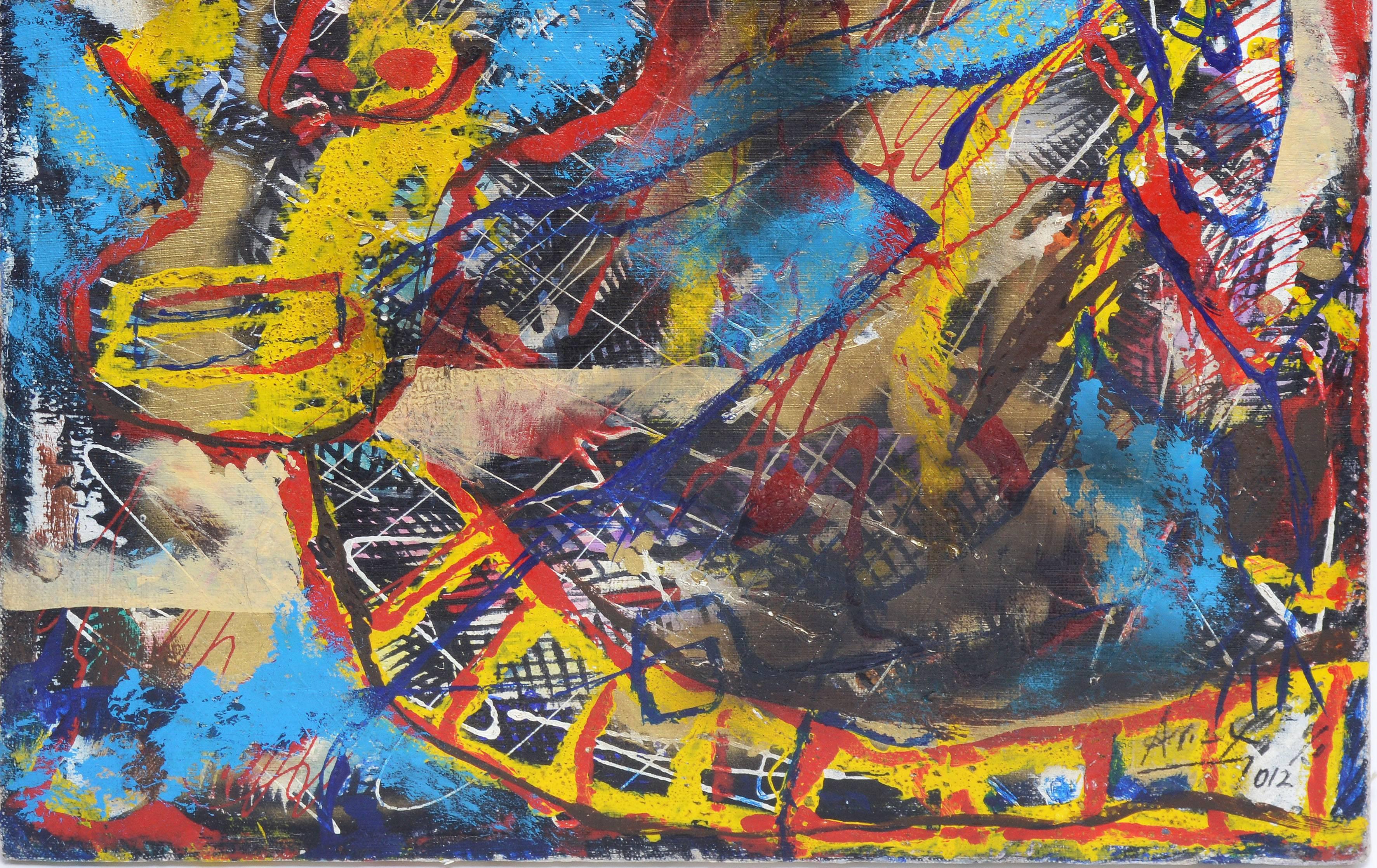 Mexican Modernist Abstract by Alejandro Santiago 1