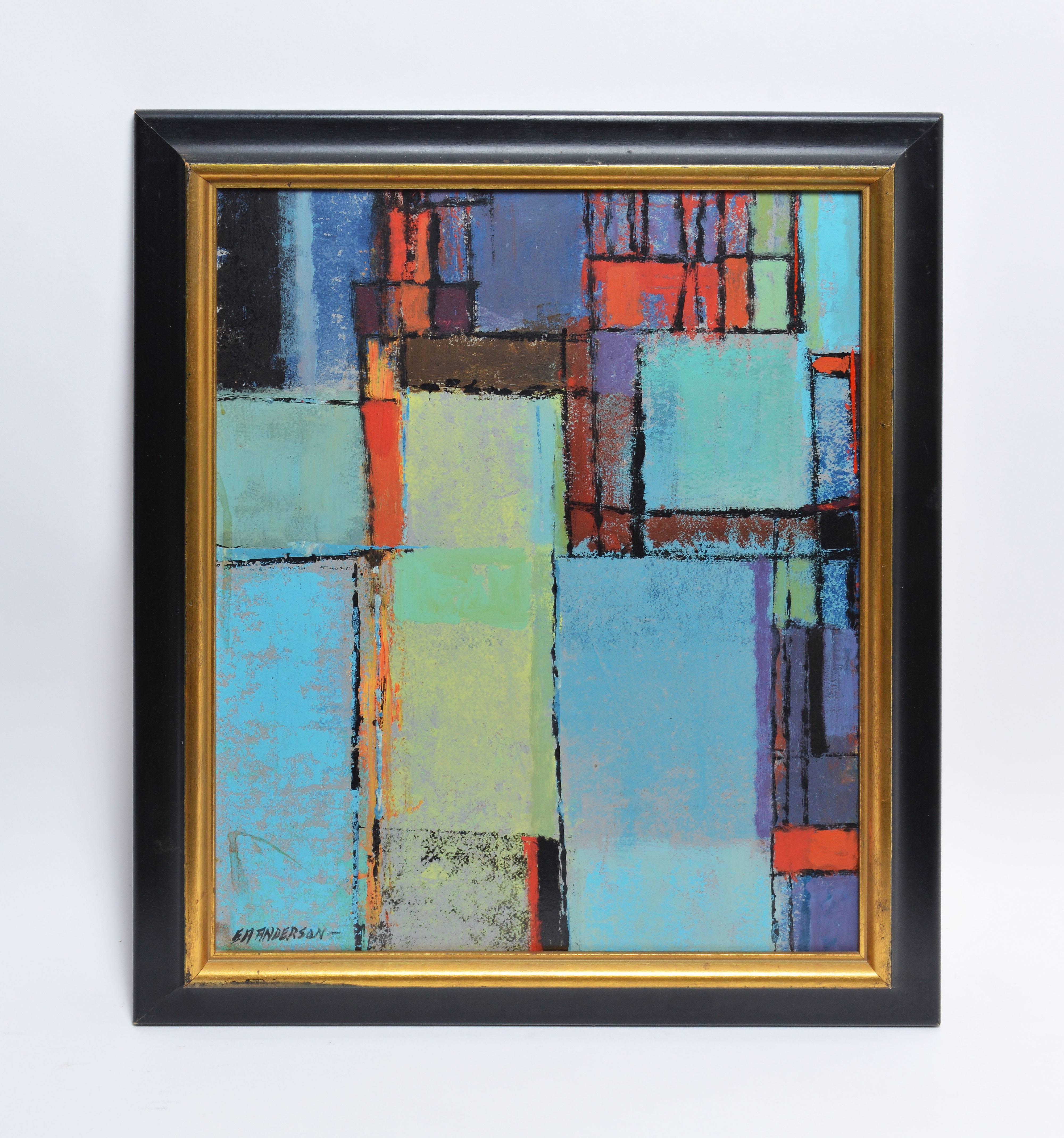 Mid Century Abstract by Edward Anderson - Painting by Edward Arthur Anderson