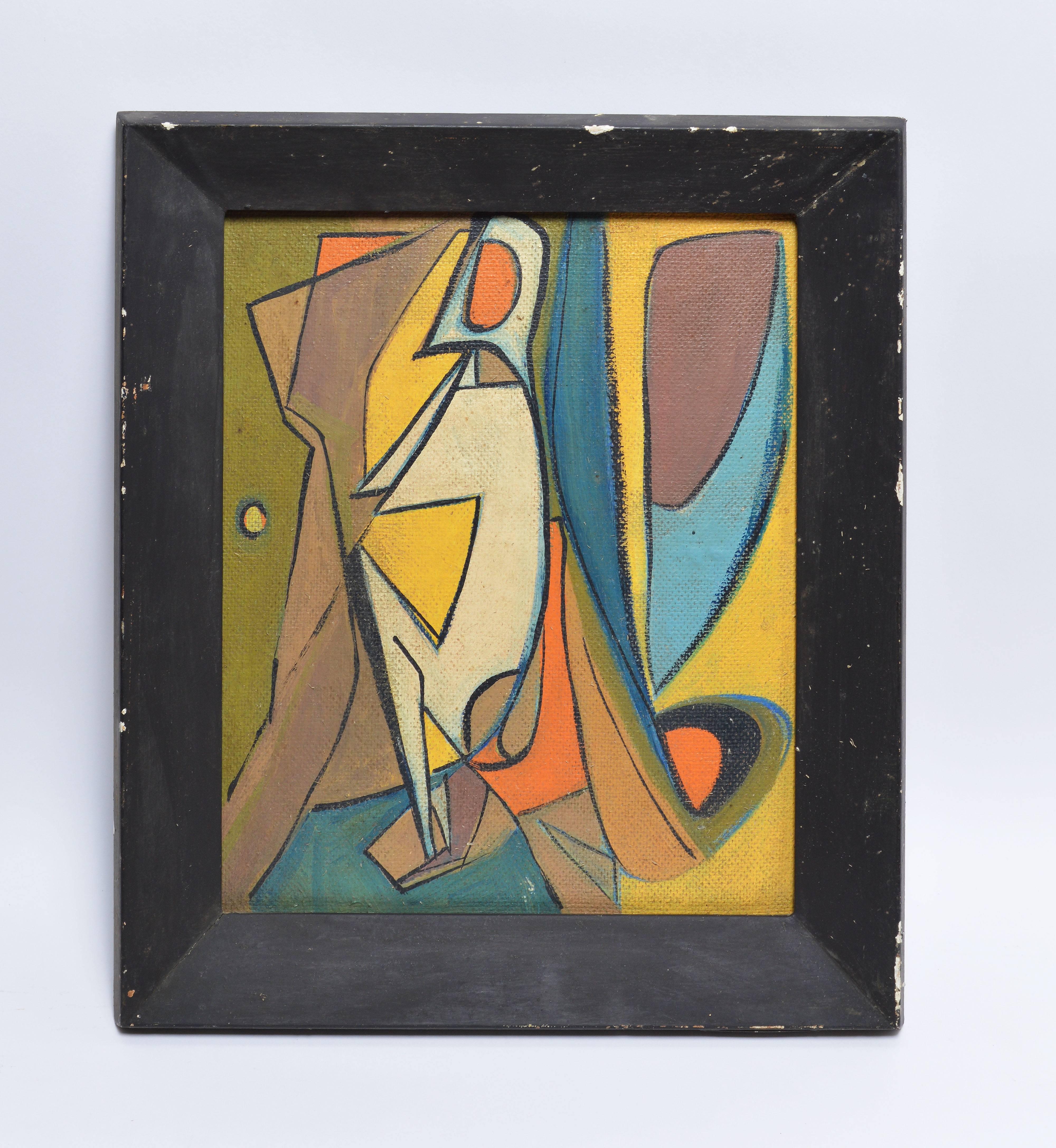 Early American School Cubist Abstraction - Painting by Unknown