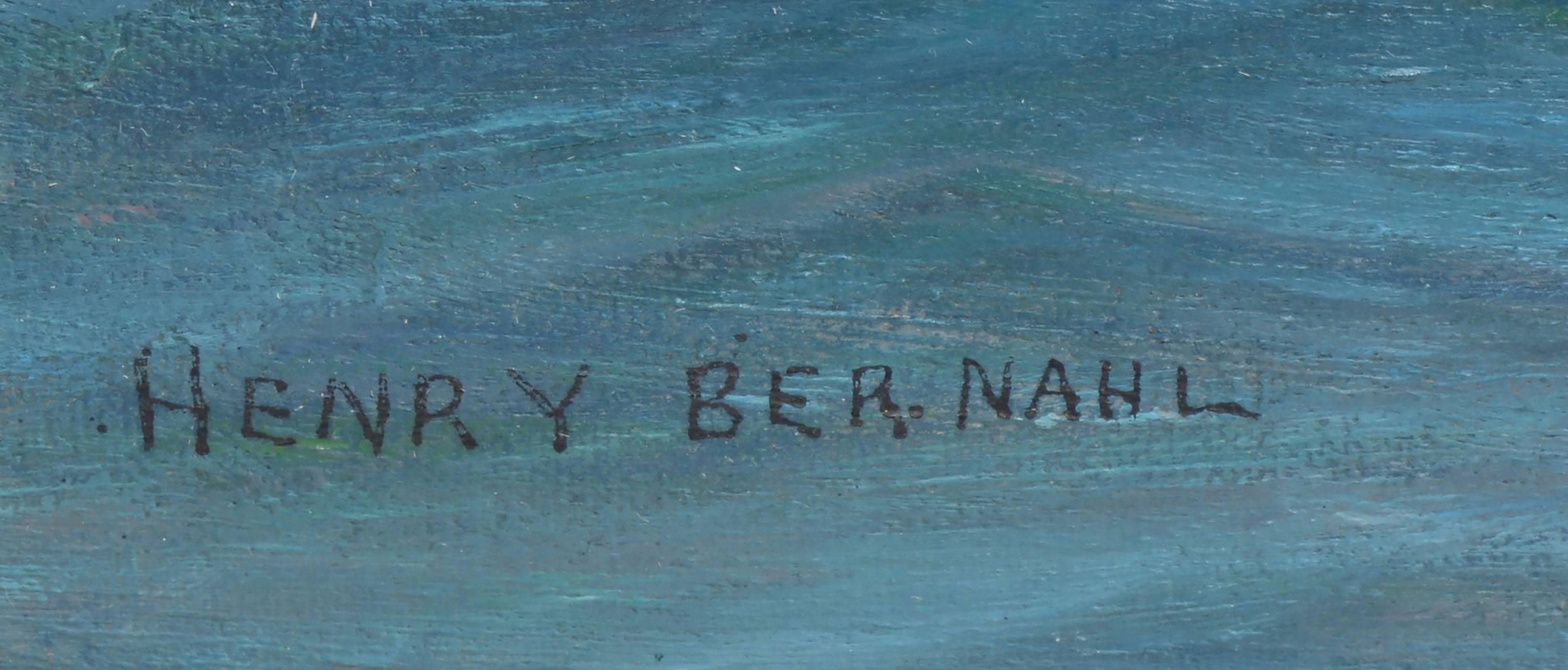 Seascape with a View of a Clipper Ship on the Ocean by Henry Bernahl 2