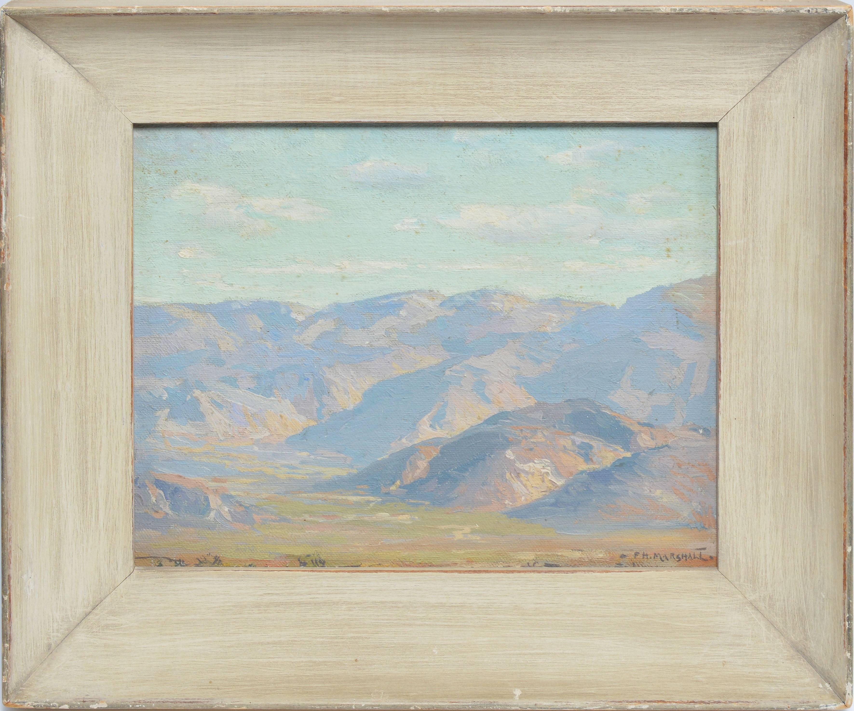 Frank Howard Marshall Landscape Painting - Banning Canyon, California, Plein Aire Impressionist Landscape by Frank Marshall