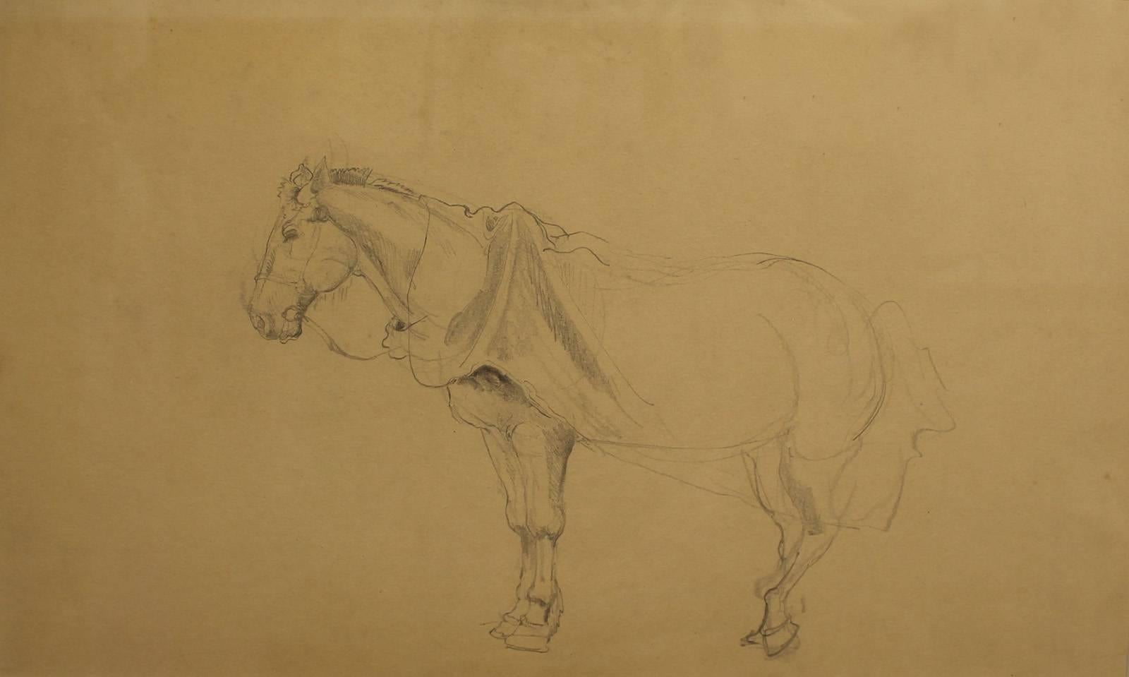 Charles E. Burchfield Animal Art - Portrait of a Horse