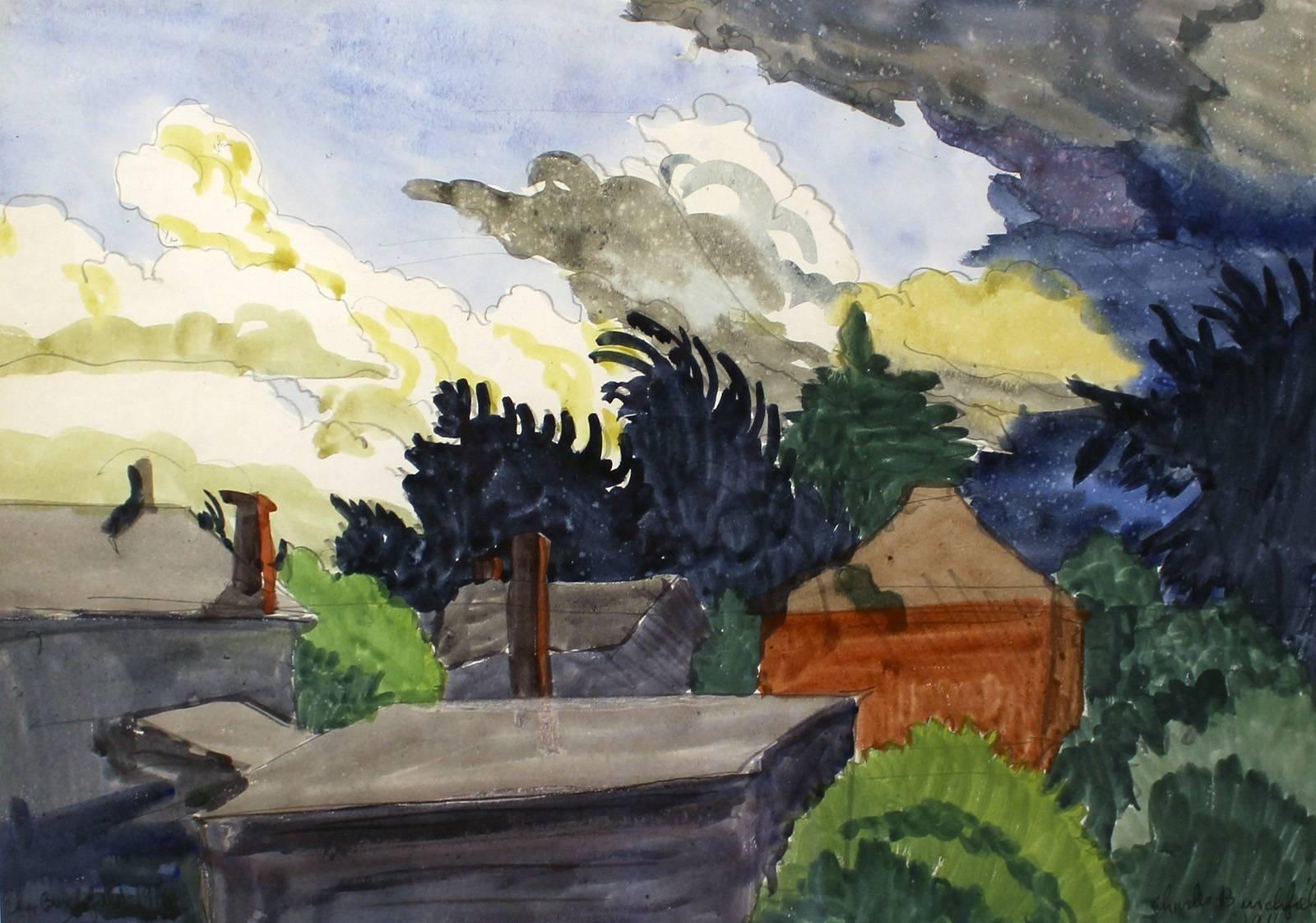 Charles E. Burchfield Landscape Art - Before the Storm