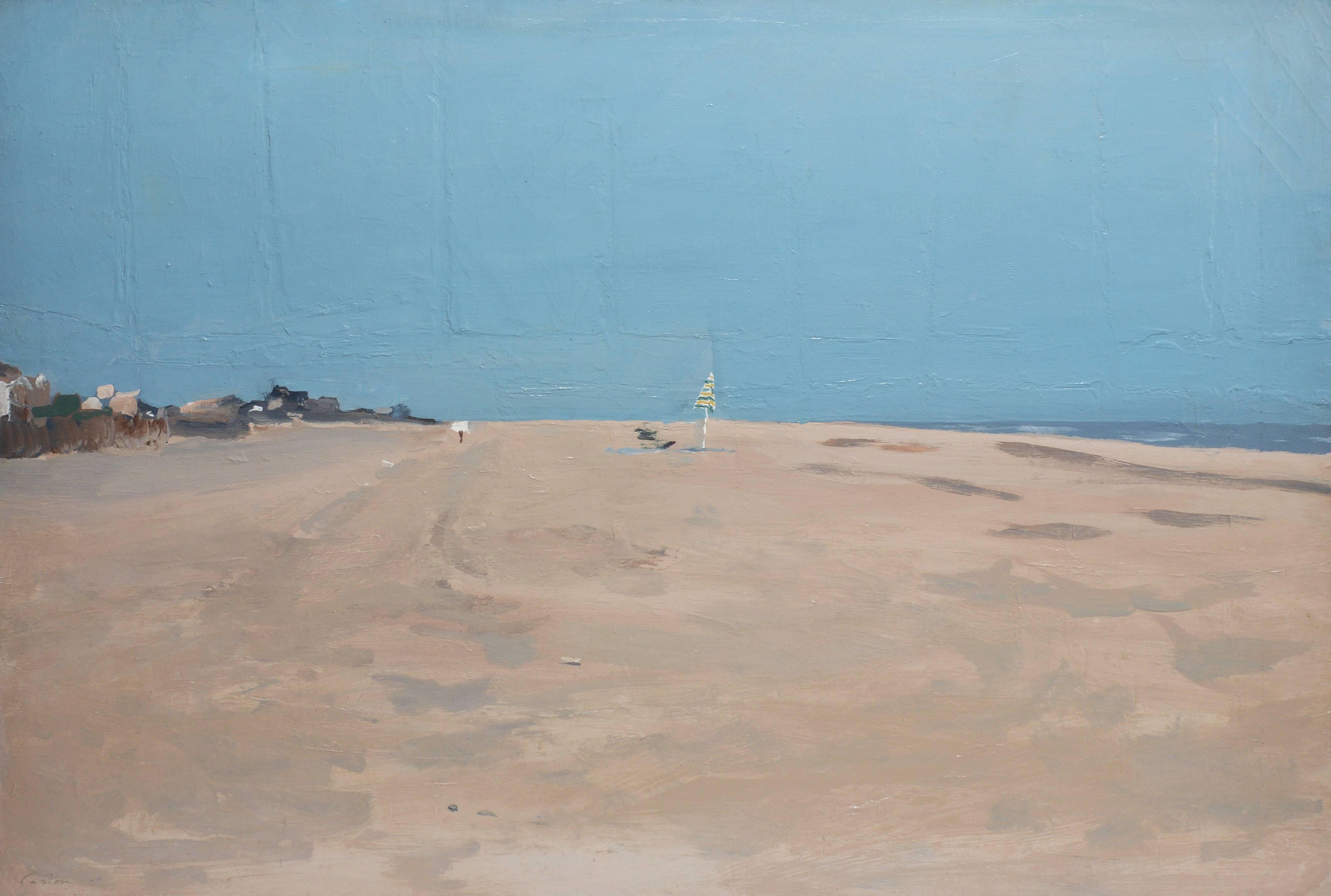 August Heat, East Hampton Main Beach - Modern Painting by Unknown