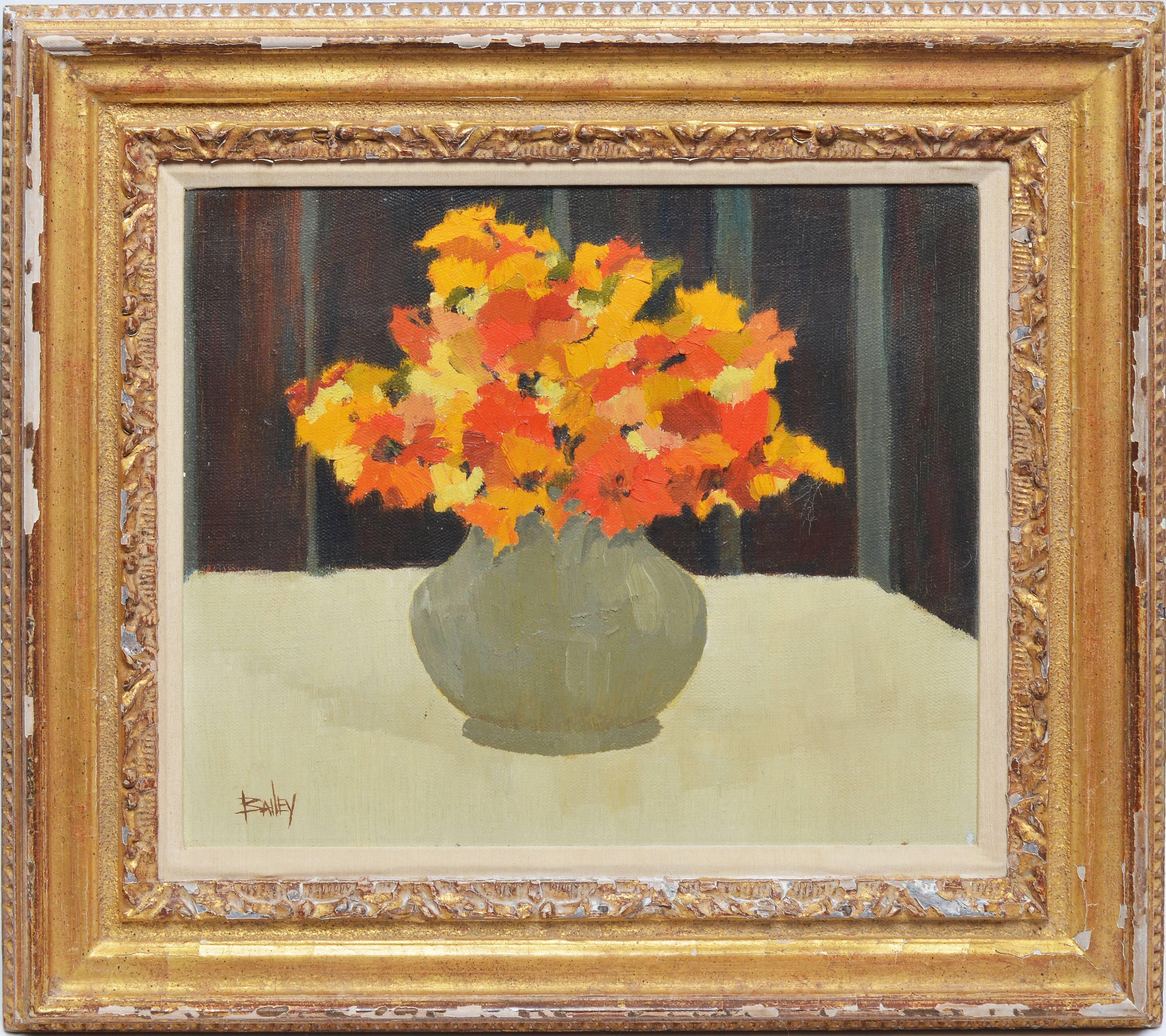 Unknown Still-Life Painting - Impressionist Flower Still Life