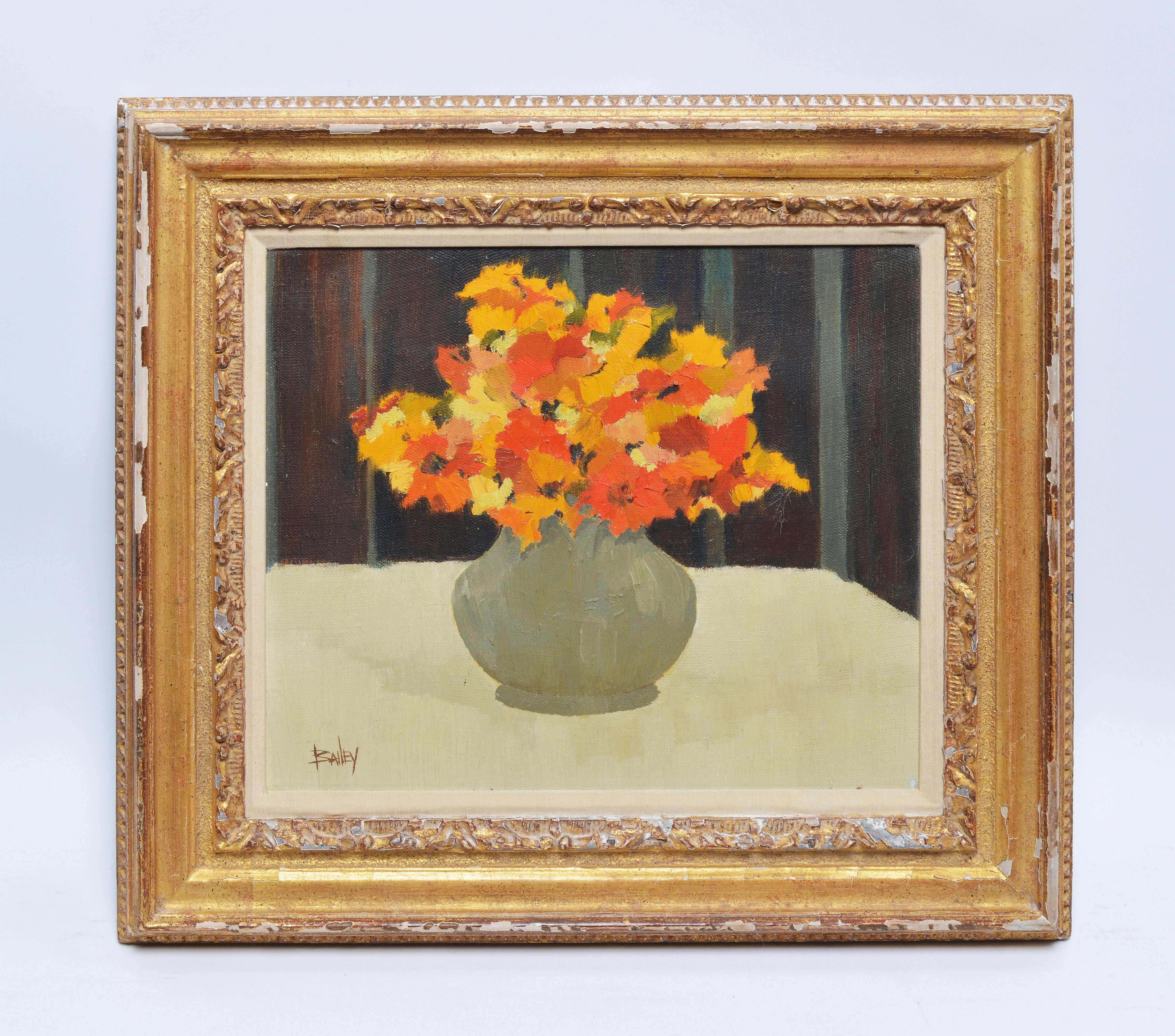 Impressionist Flower Still Life - Painting by Unknown