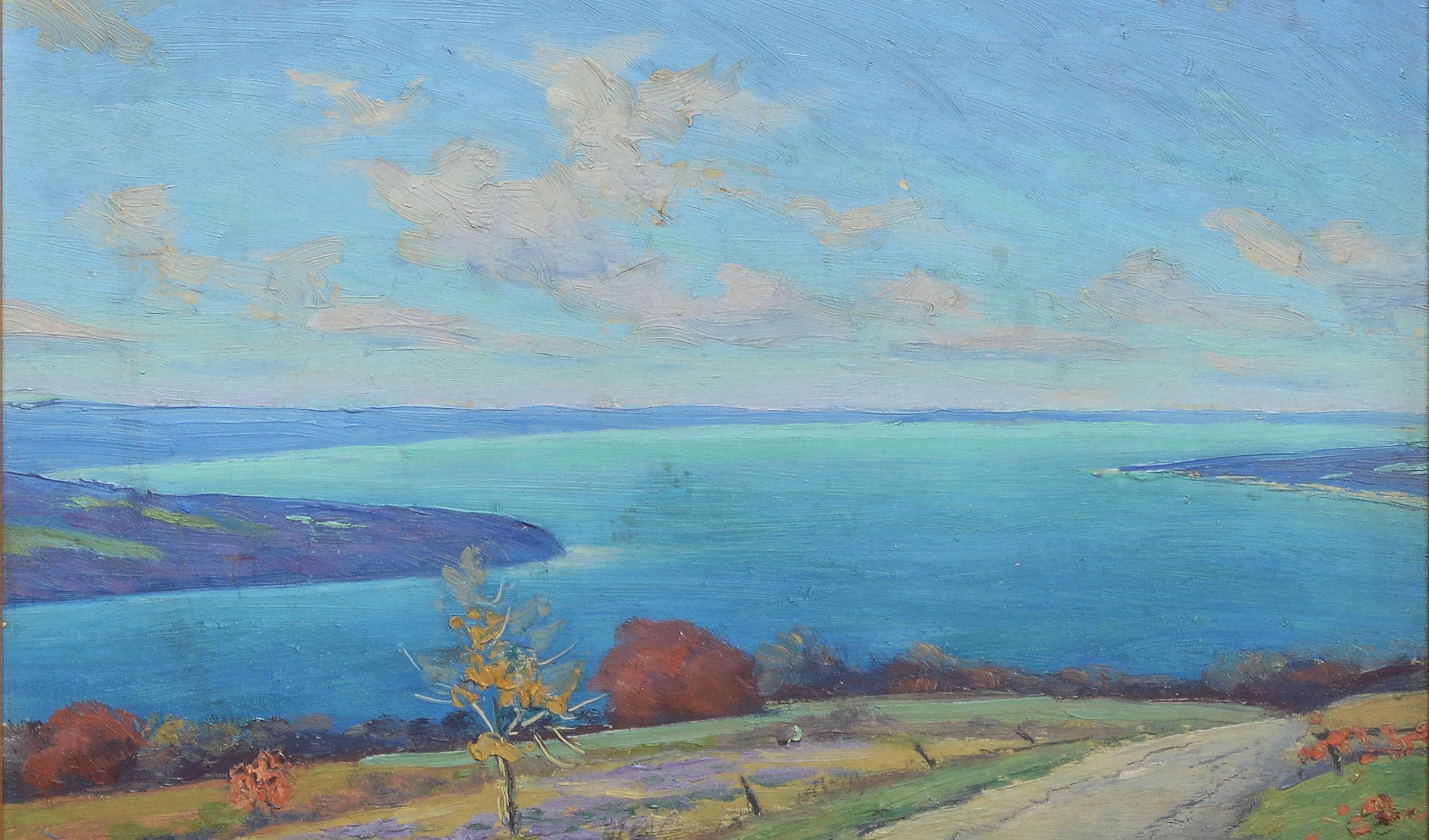 View of the Finger Lakes, NY by William Charles Baker 1