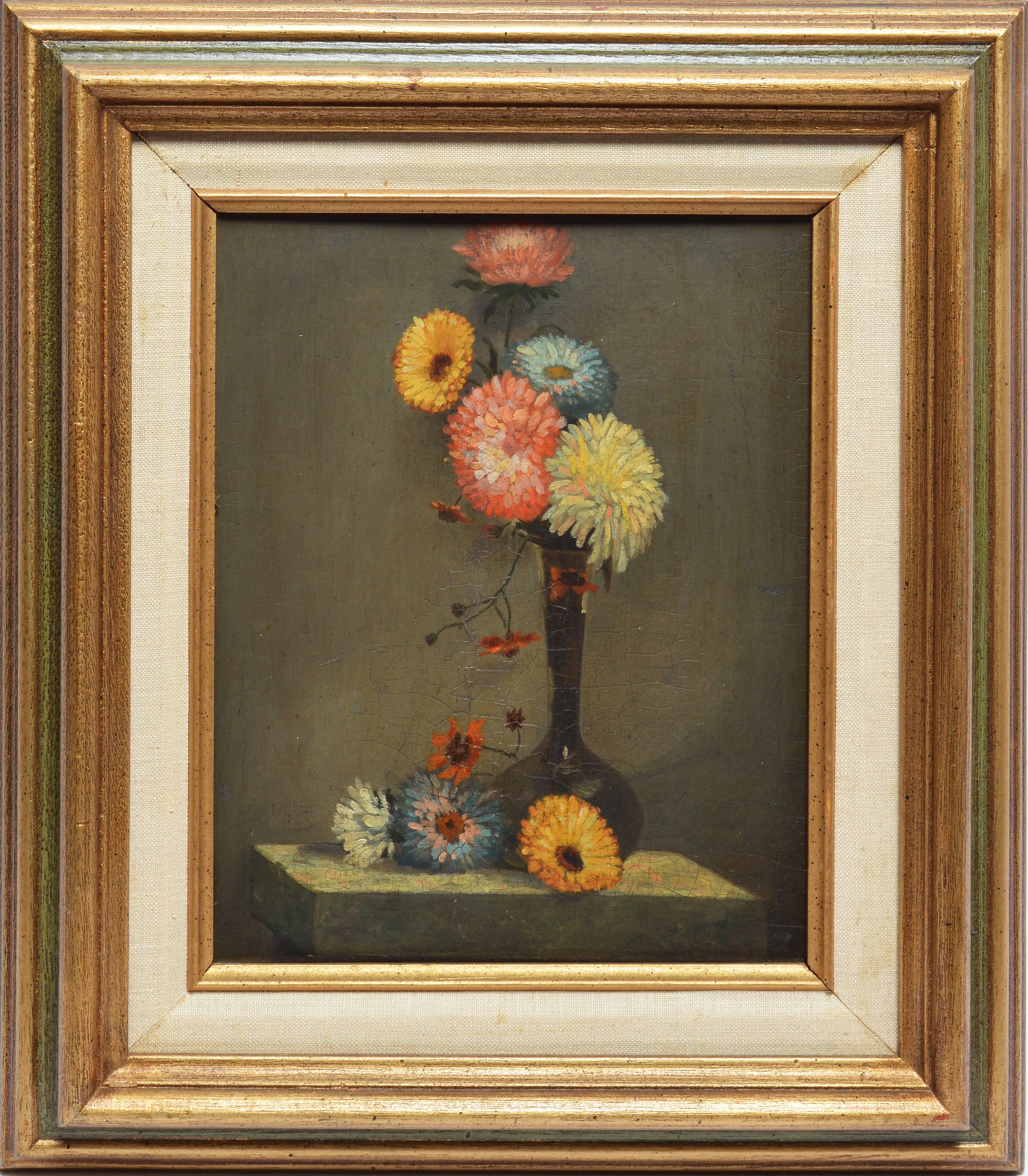 Unknown Still-Life Painting - Classical Flower Still Life