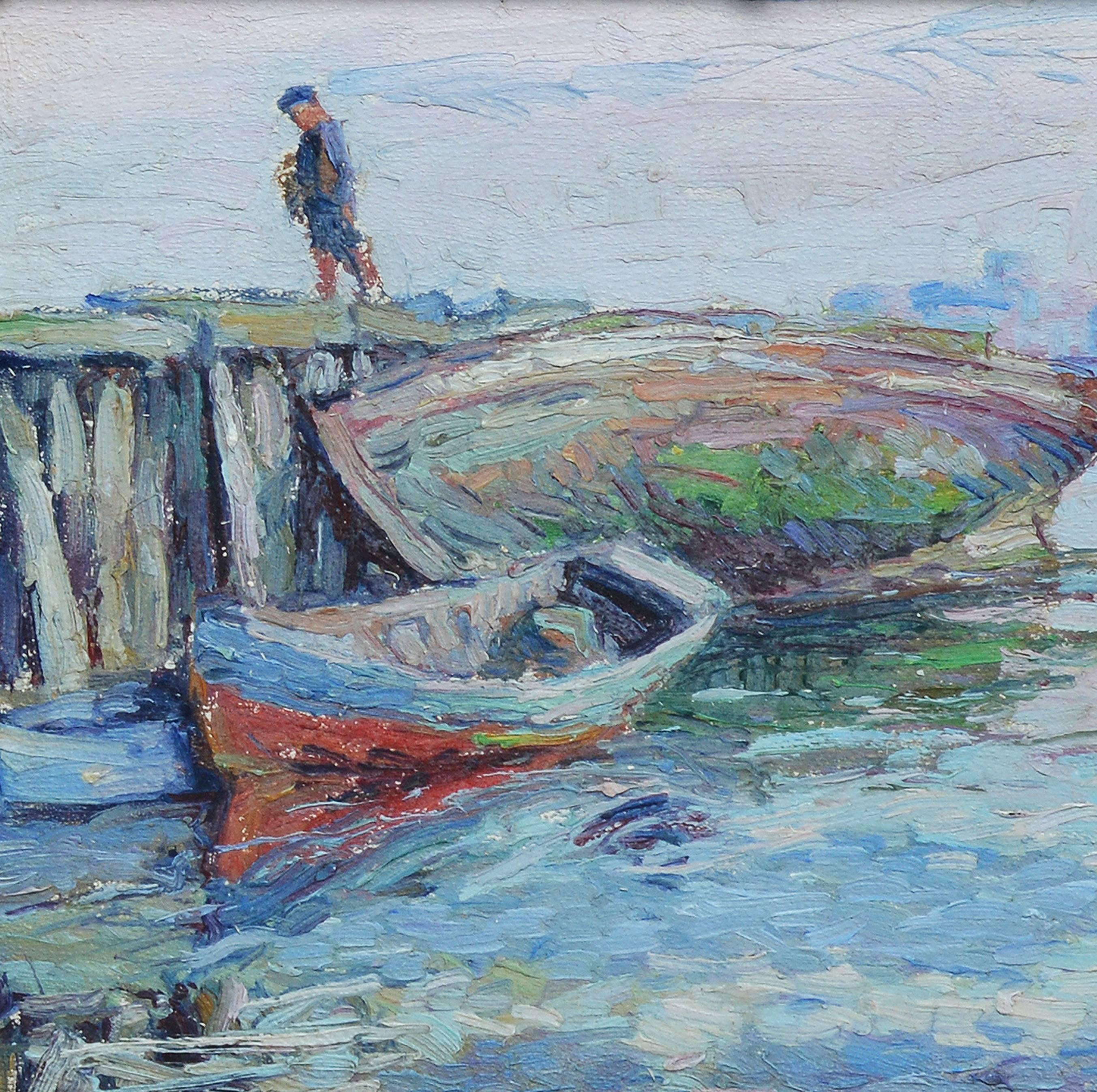 Southern Fishing Dock with a Figure, 