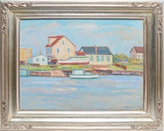 New England Impressionist Dock View by Joseph Grossman