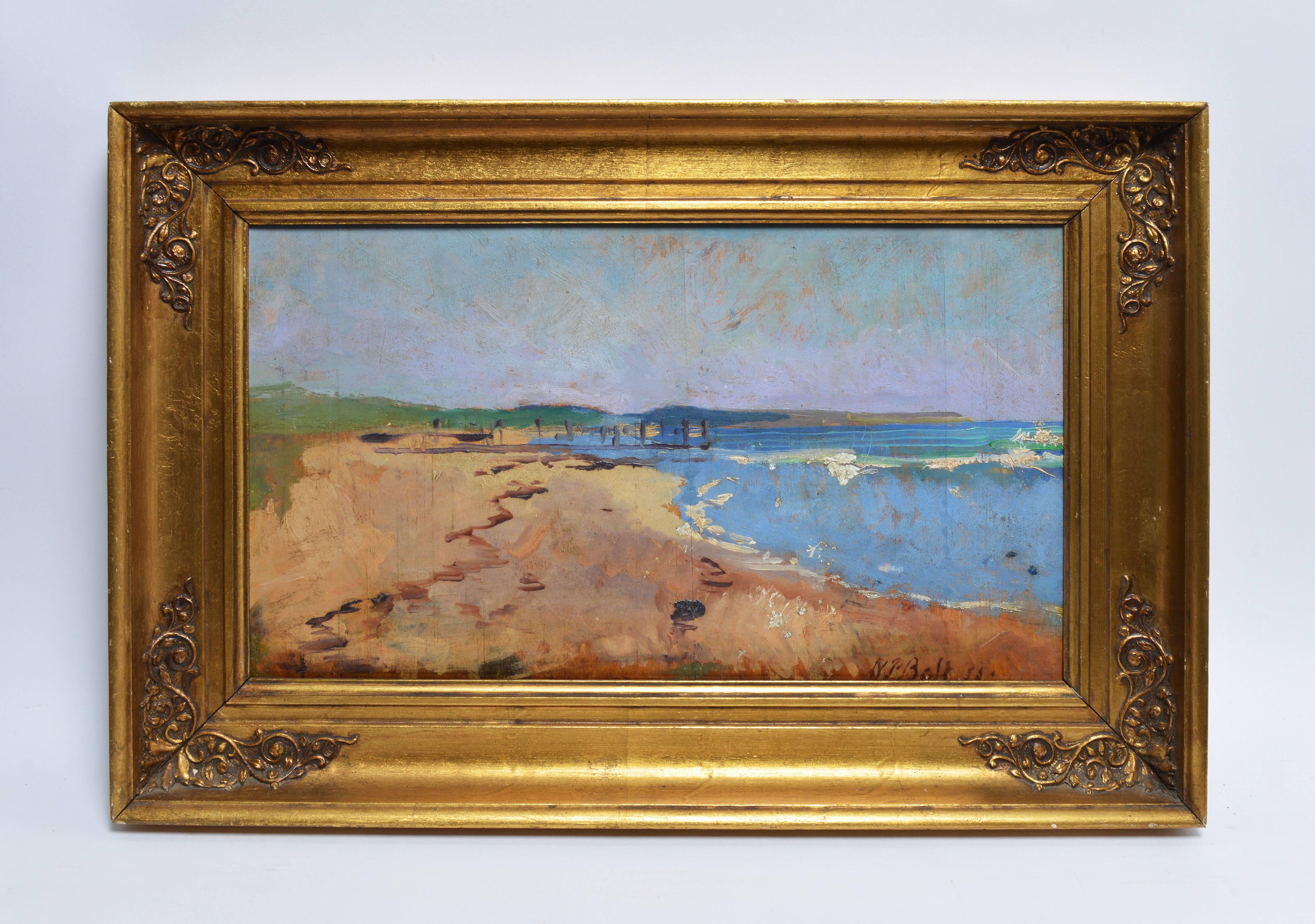 Modernist Beach View - Painting by Unknown