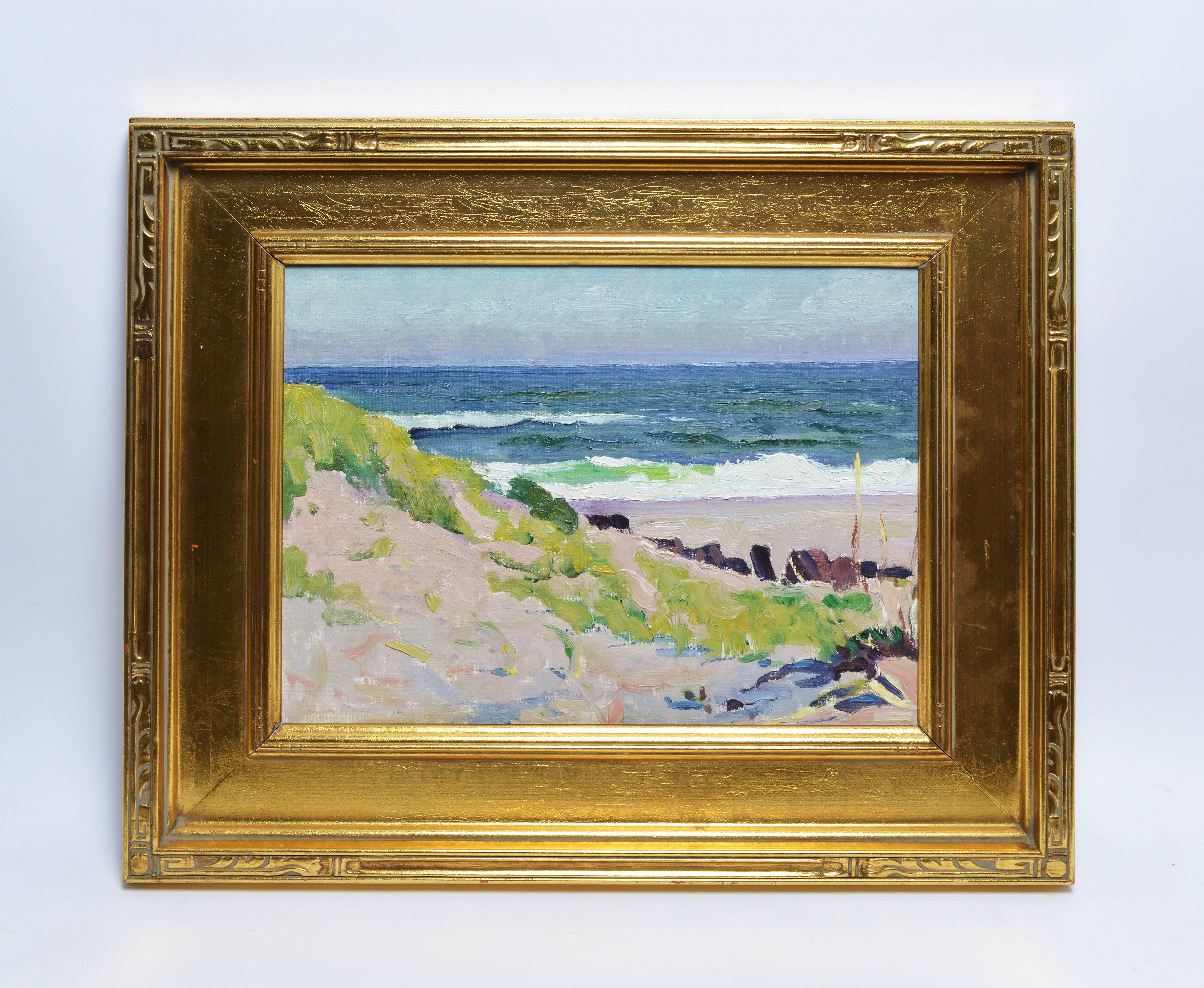 Summer Beach View - Painting by Guy Clark