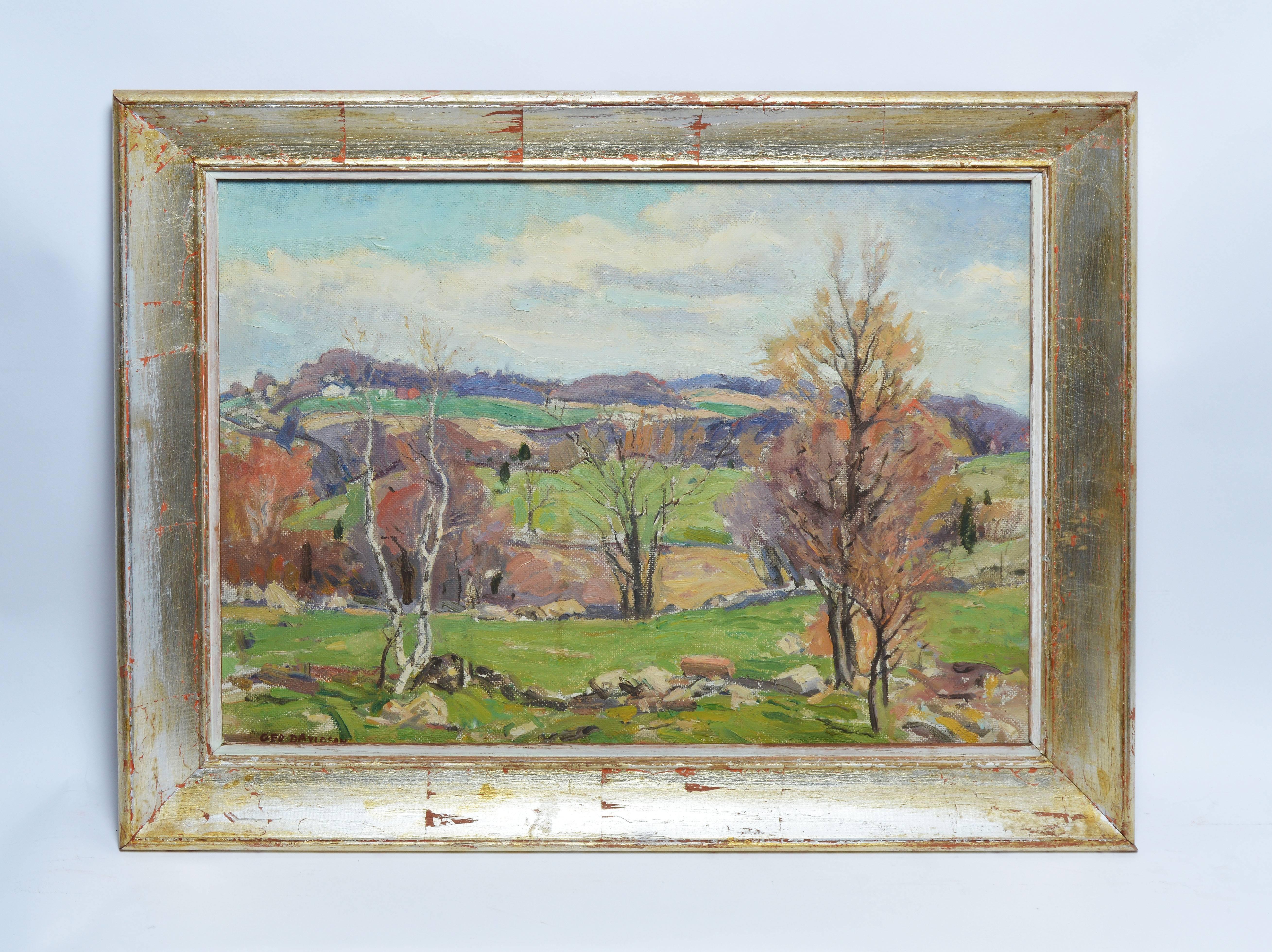 Fall Landscape by George Davidson  - Painting by George Davidson b.1889