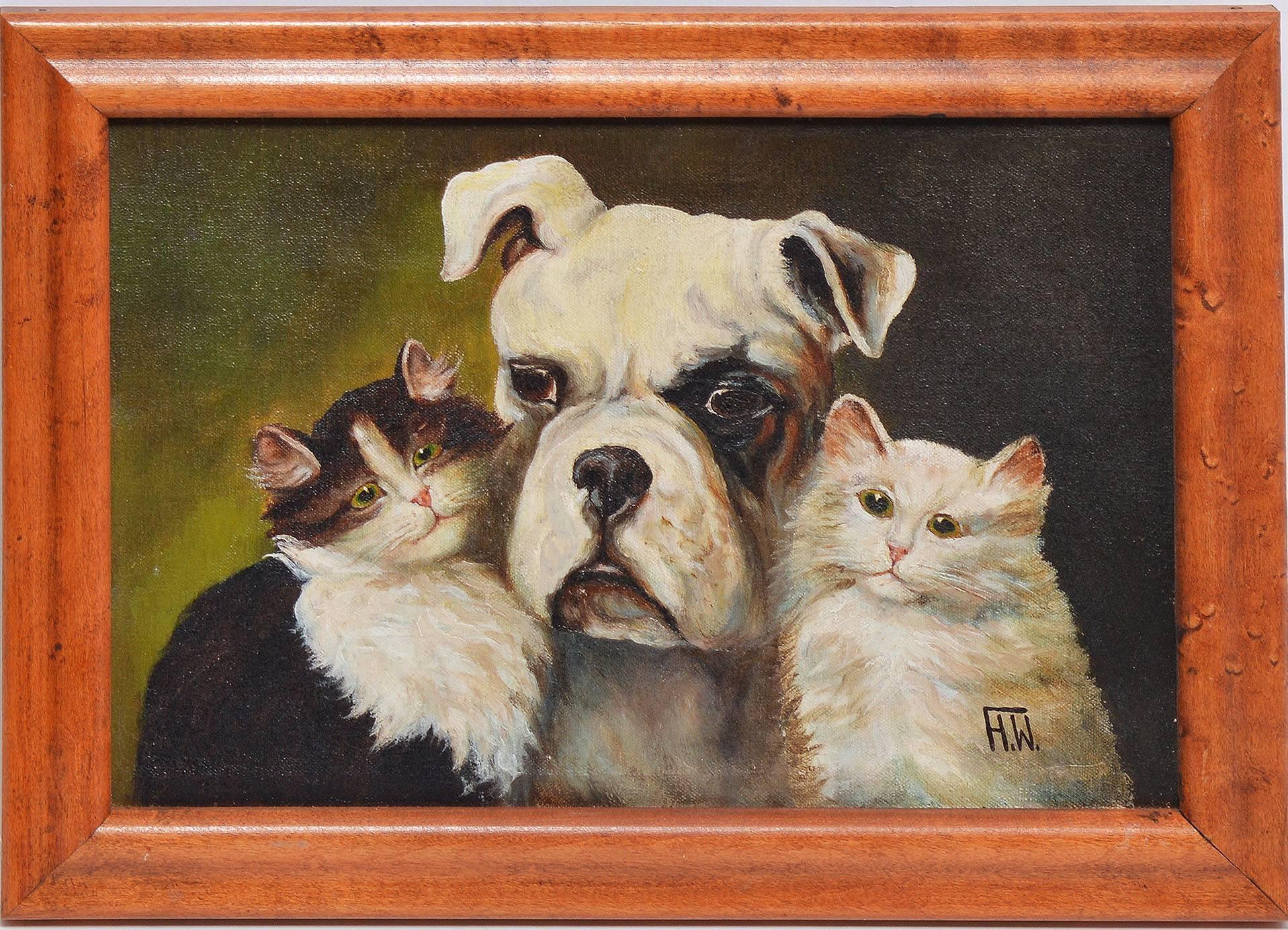 Antique Dog Painting 15 For Sale on 1stdibs