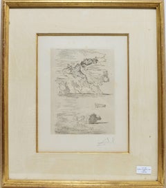 Les Chants de Maldoror, Original Signed Etching by Salvador Dali