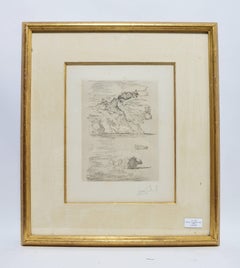 Les Chants de Maldoror, Original Signed Etching by Salvador Dali