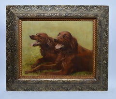 Portrait of Two Irish Setters by Ivan Gerasimov