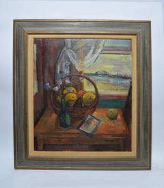 Modernist View of a Bridge thru a Window by Helen Silver