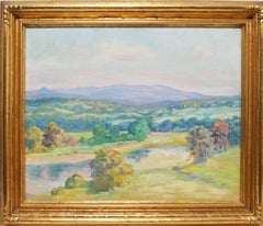 Impressionist View of a River Valley
