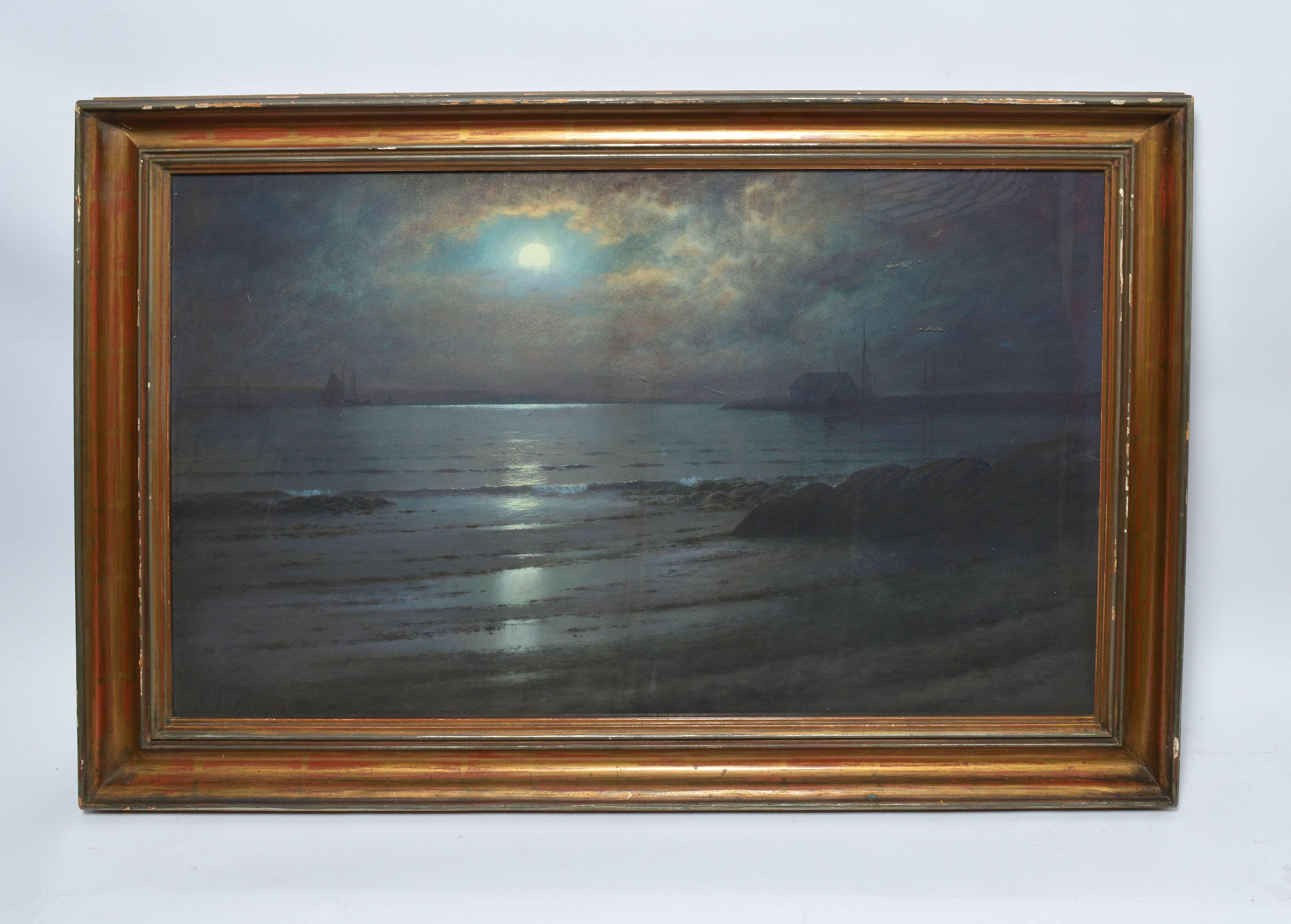 Moonlit View of the Coast by Neil Mitchill  1