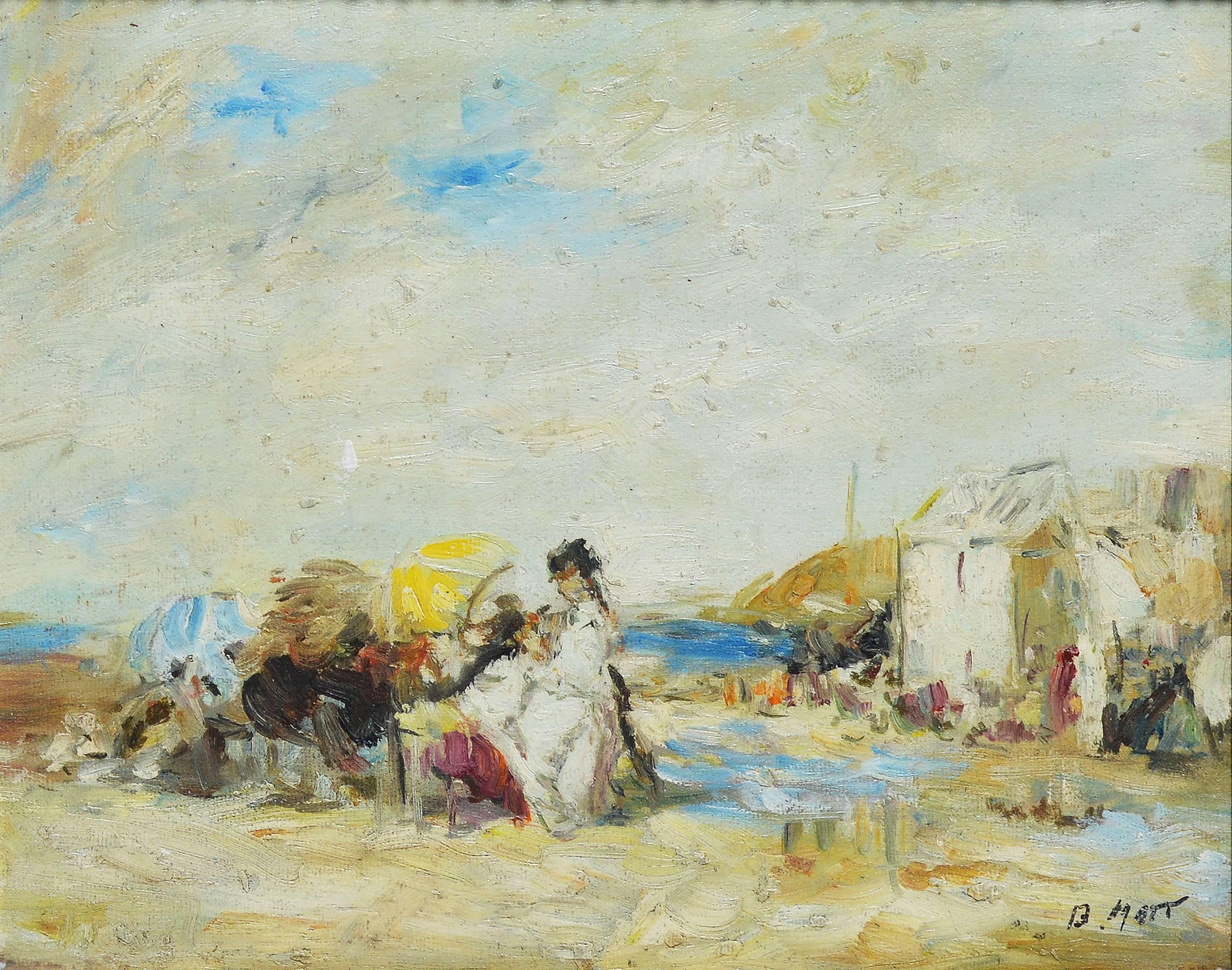 Summer Day at the Beach - Impressionist Painting by Unknown