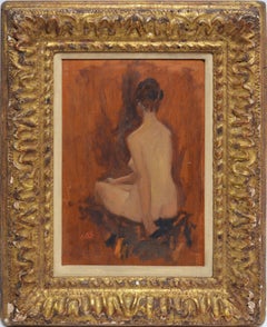 Nude Portrait of a Woman by Aaron Abraham Shikler