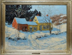 Winter Landscape with Barns by Marion Gray Traver