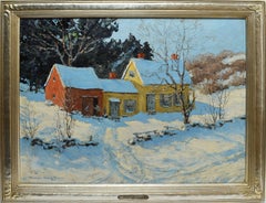 Winter Landscape with Barns by Marion Gray Traver