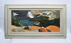 Modernist View of a Monhegan Maine Beach