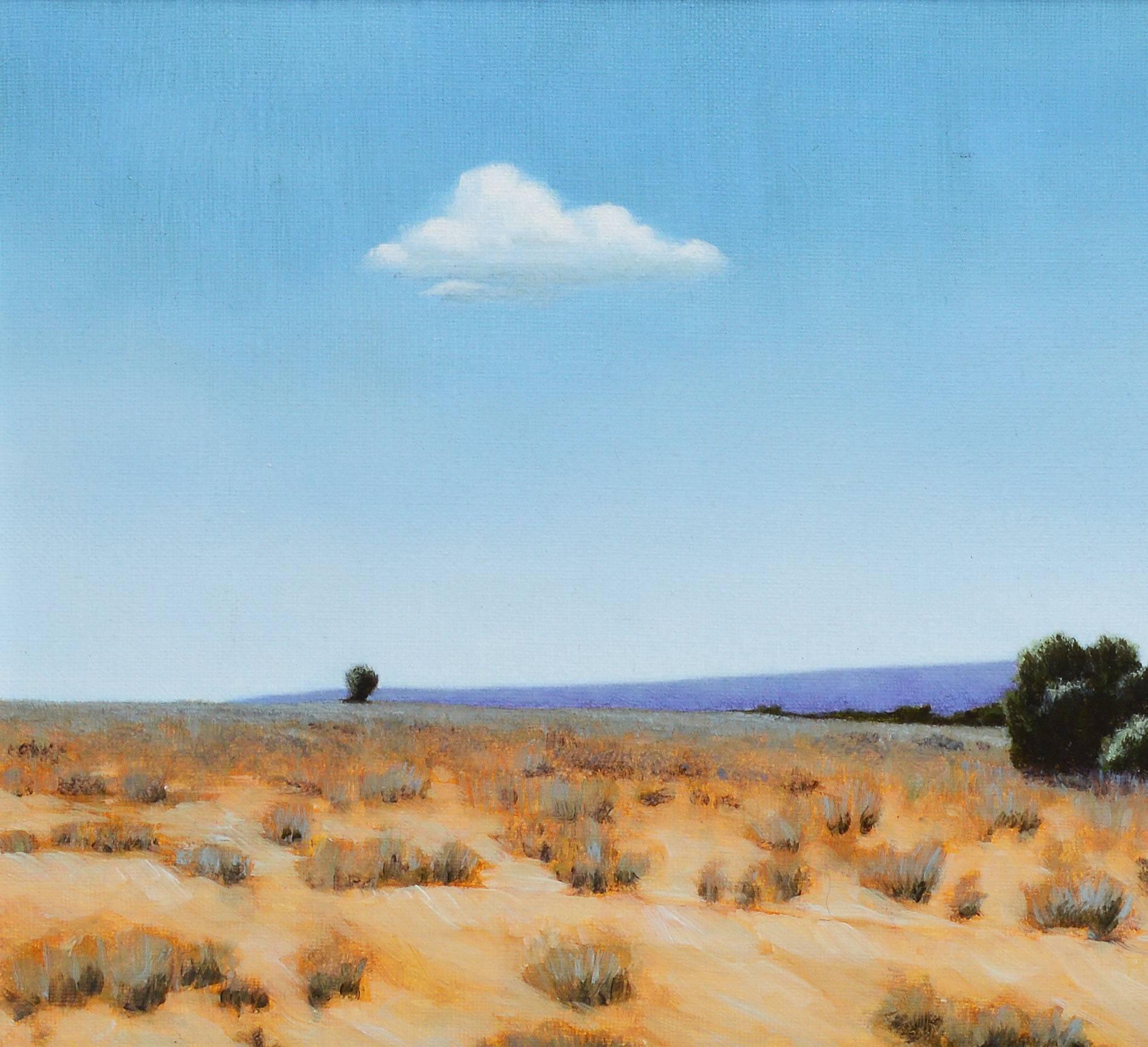 View Near Black Mesa, Oklahoma by Roger Sprague - Realist Painting by Roger B. Sprague