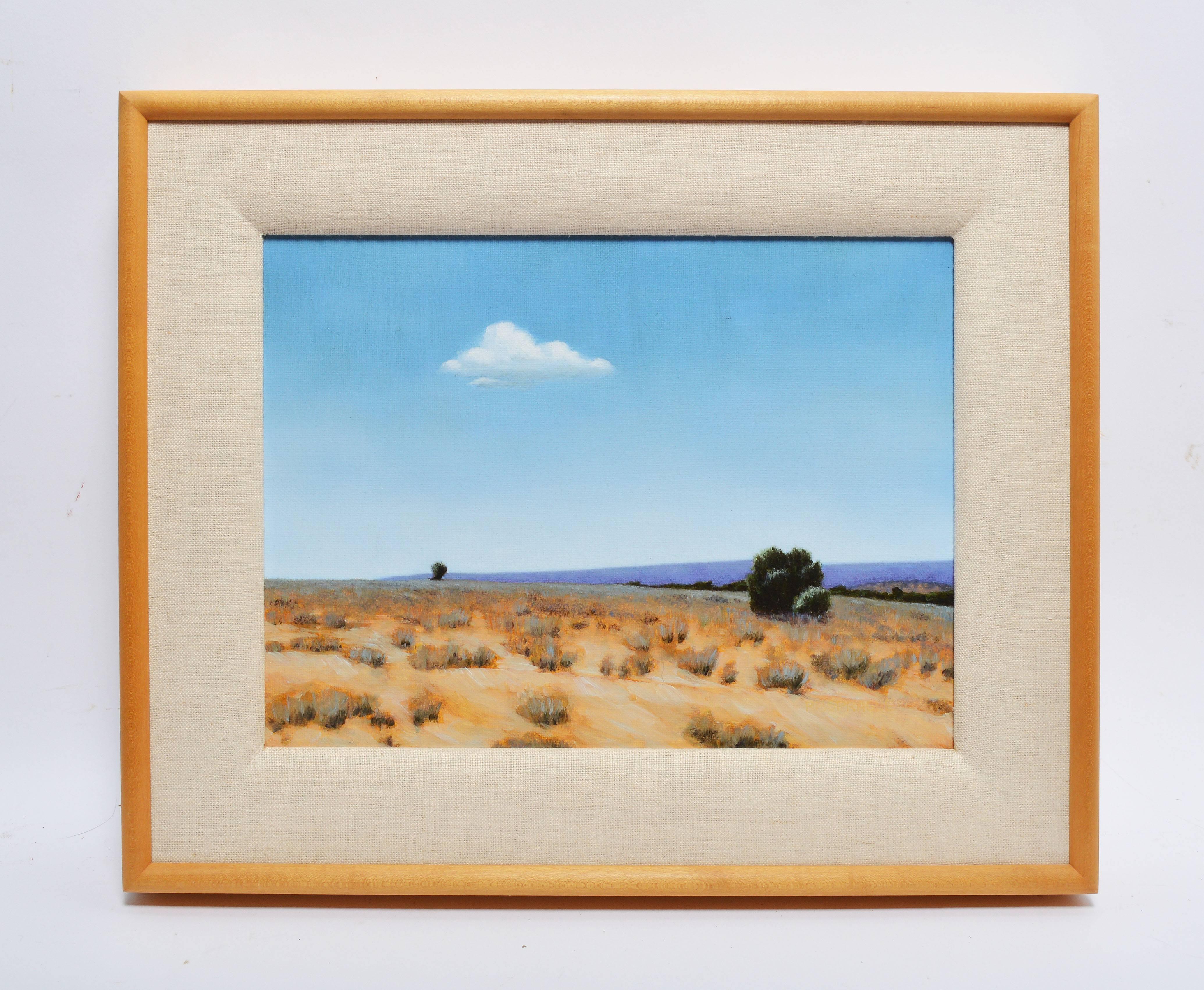 Roger B. Sprague Landscape Painting - View Near Black Mesa, Oklahoma by Roger Sprague