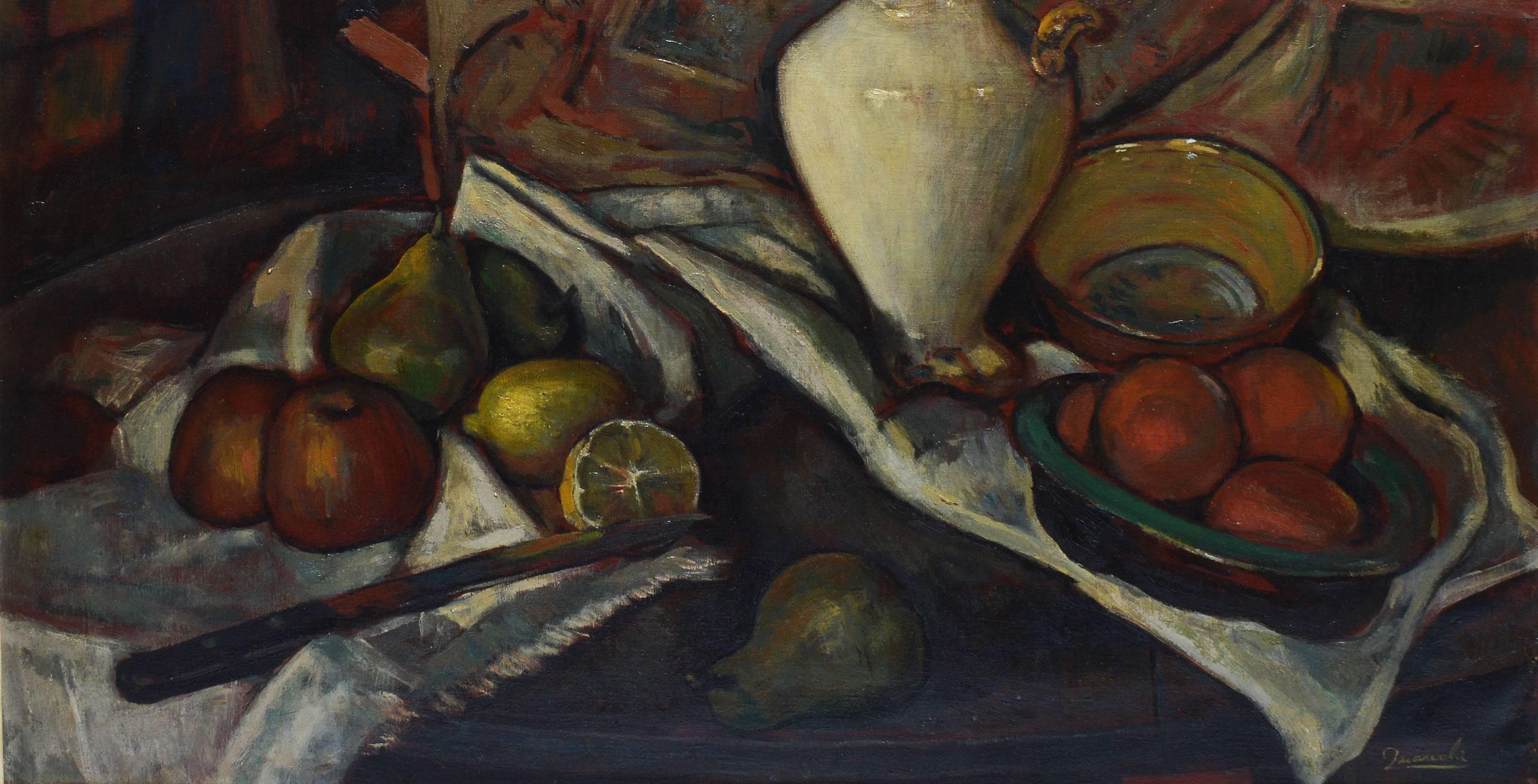 Modernist Kitchen Still Life with Fruit by Leo Quanchi 1