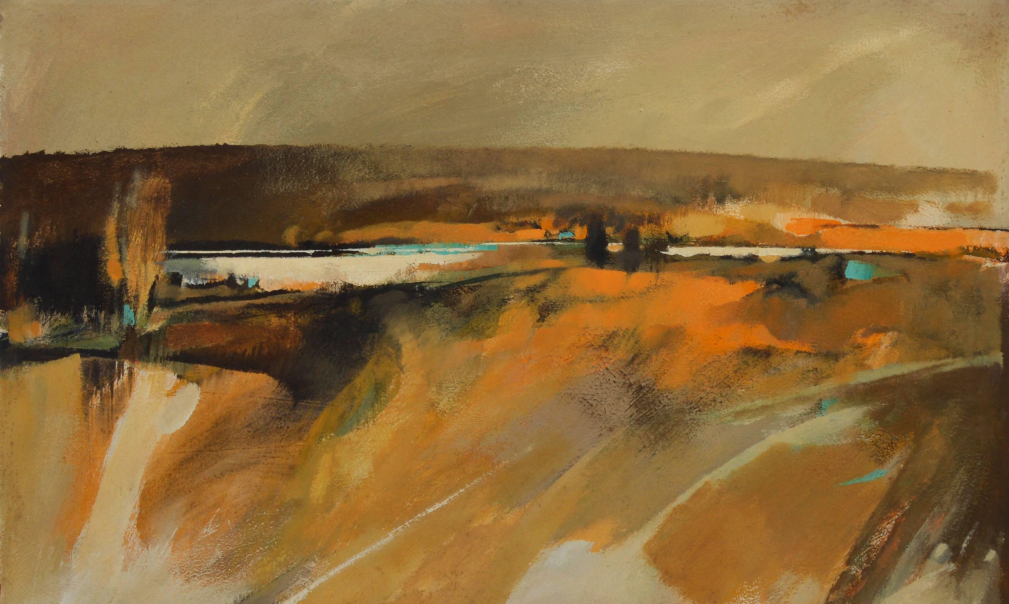 Modernist Sunset River Landscape by Paul Zimmerman 3